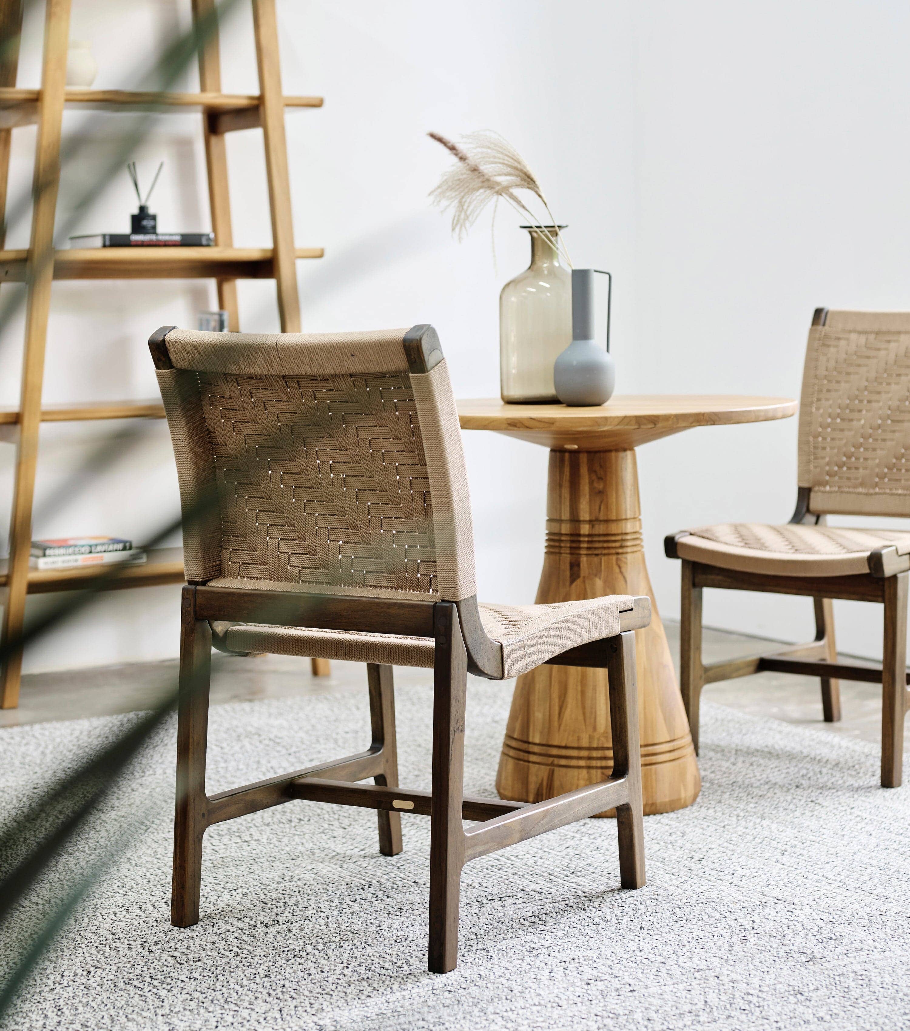Amador Dining Chair | Khaki Basket Cord - Image 3