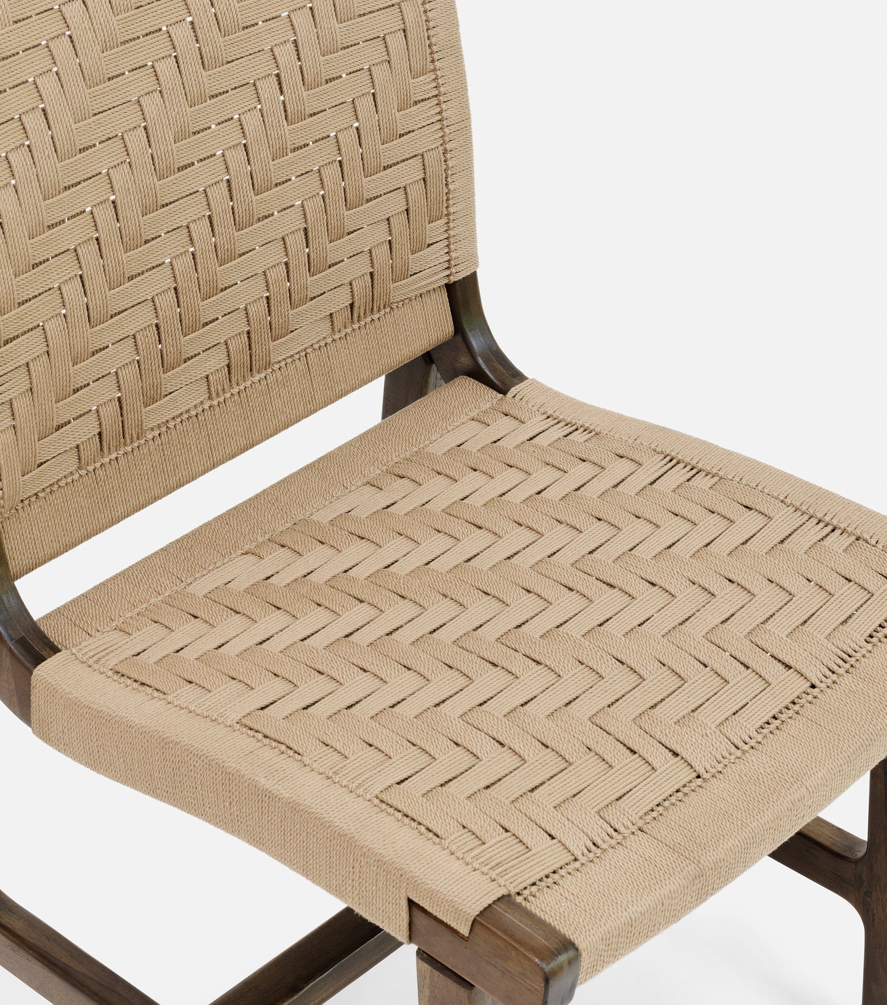 Amador Dining Chair | Khaki Basket Cord - Image 4