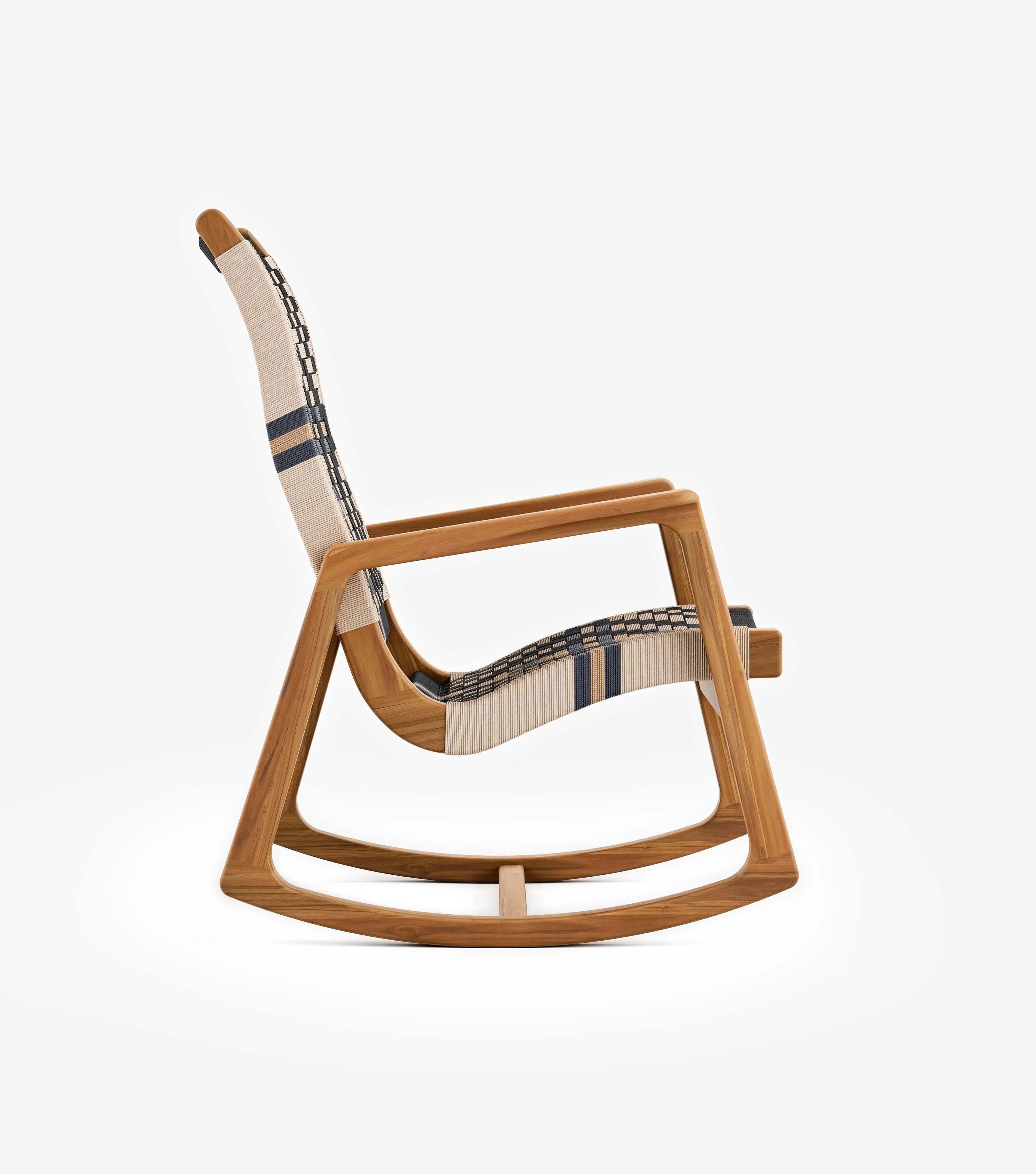 Arenal Outdoor Rocking Chair | Colonial Pattern - Image 3