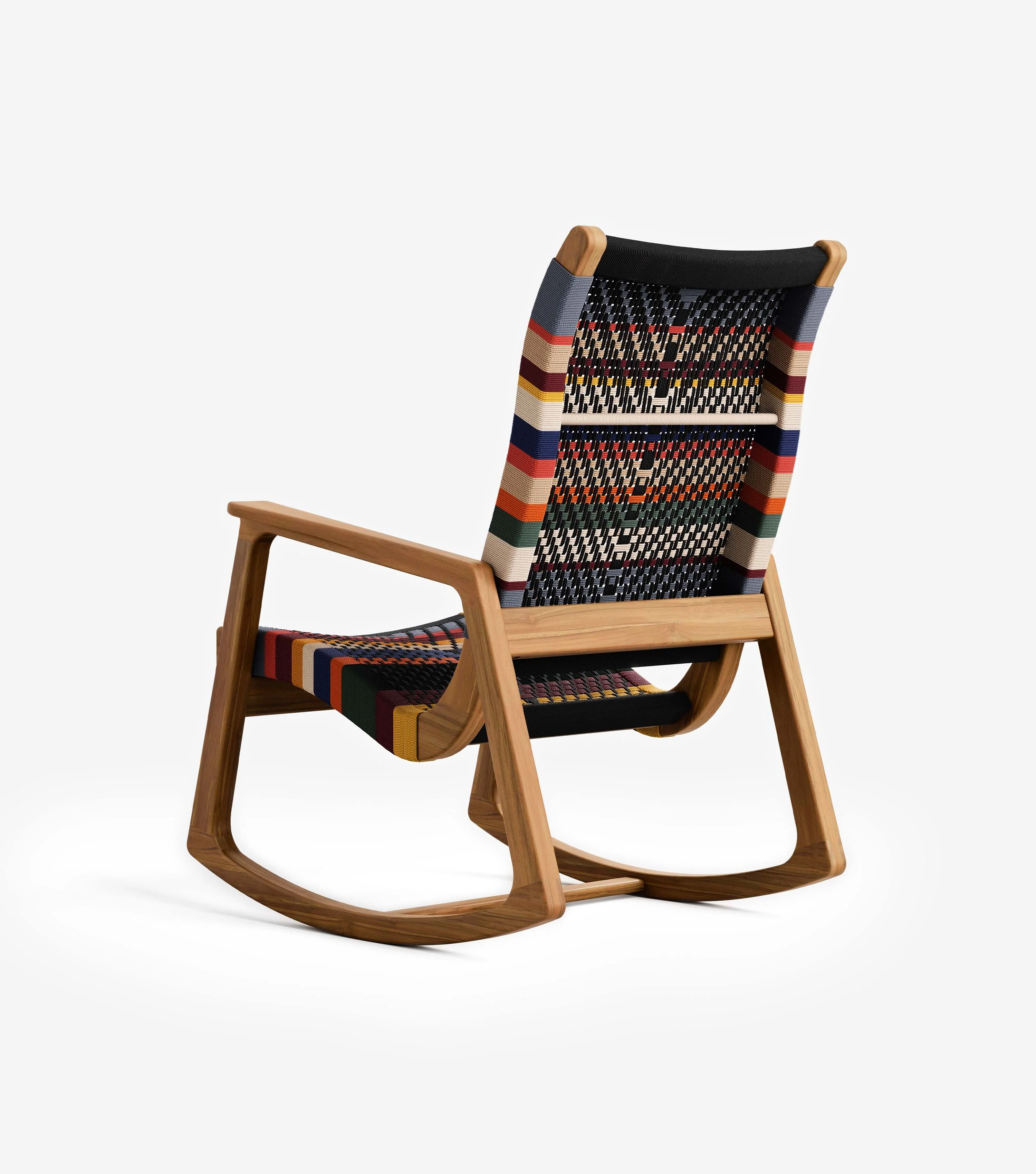 Arenal Outdoor Rocking Chair | San Geronimo Pattern - Image 4