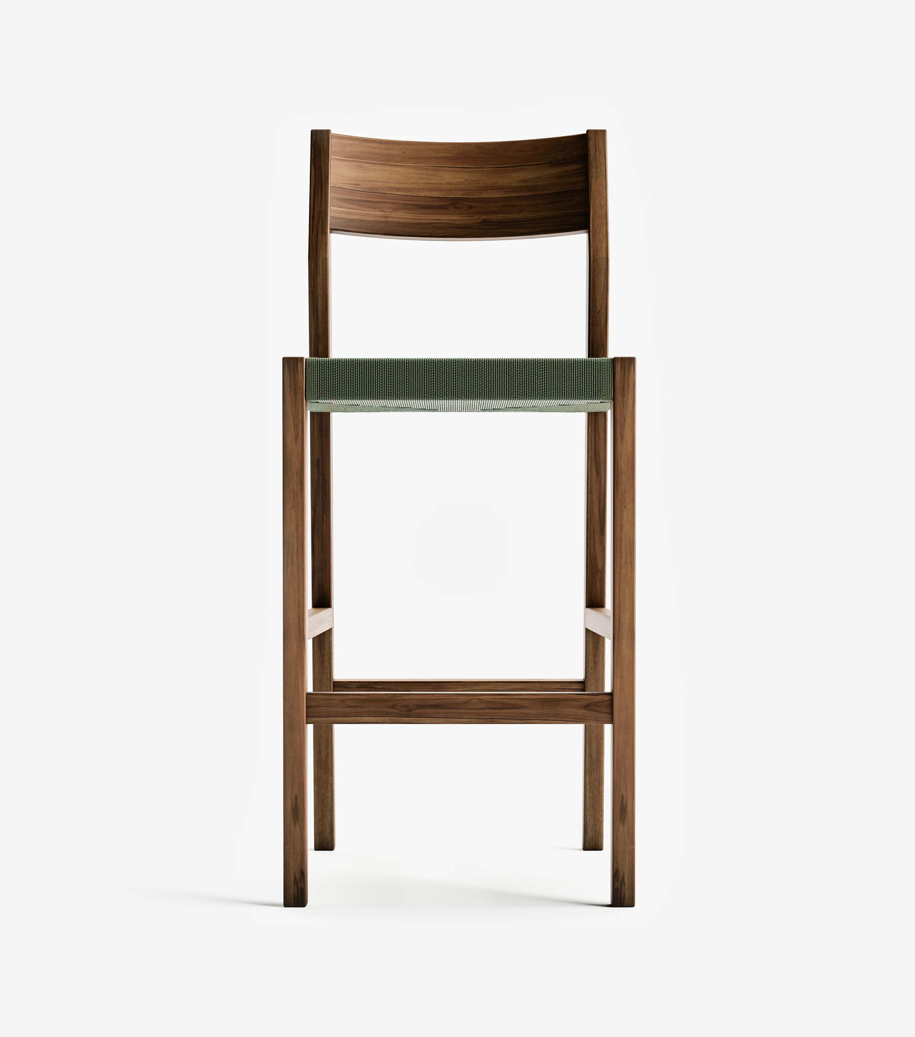 Calvero Barstool  | Olive Cross Braided Cord - Image 6