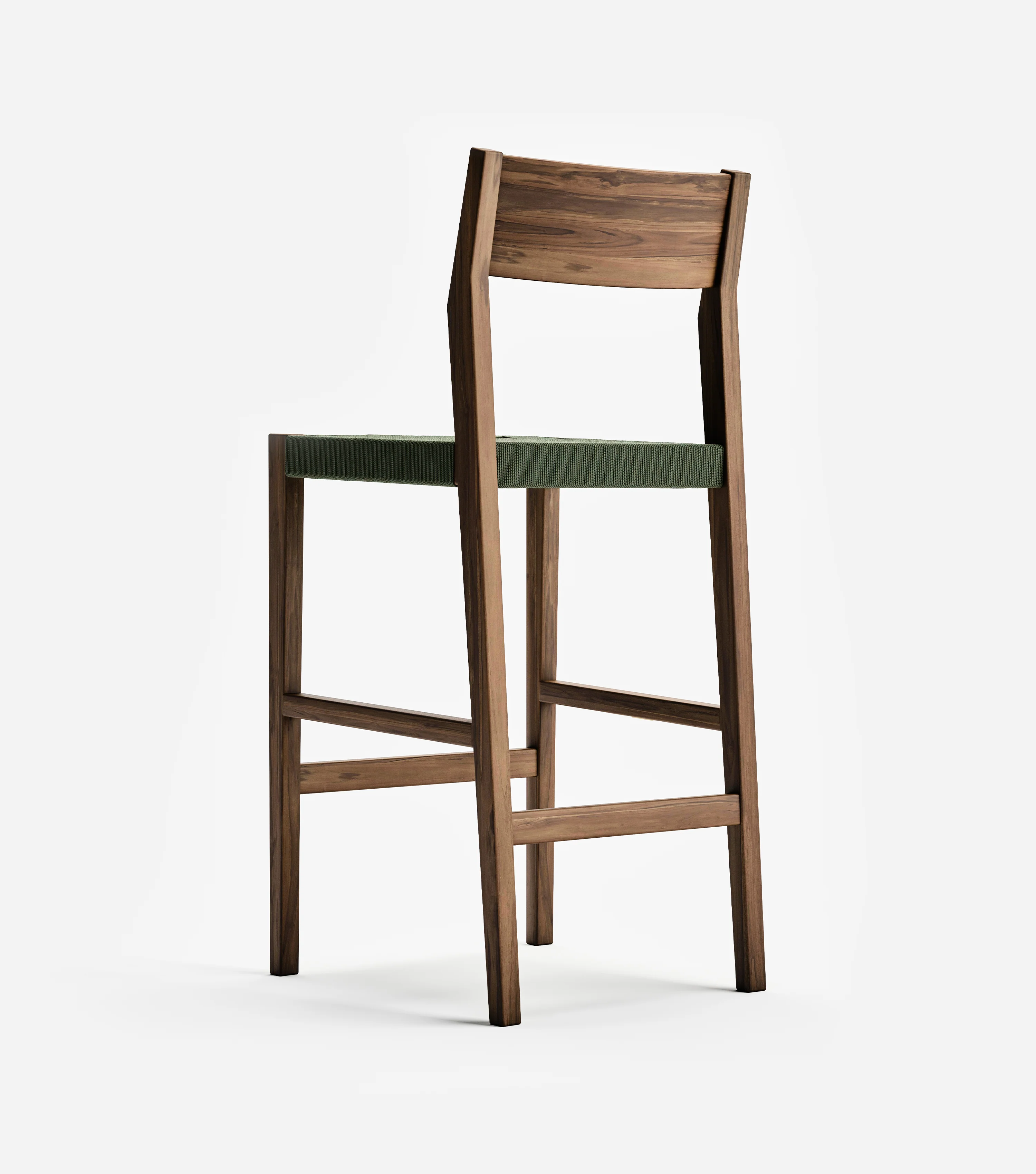 Calvero Barstool  | Olive Cross Braided Cord - Image 9