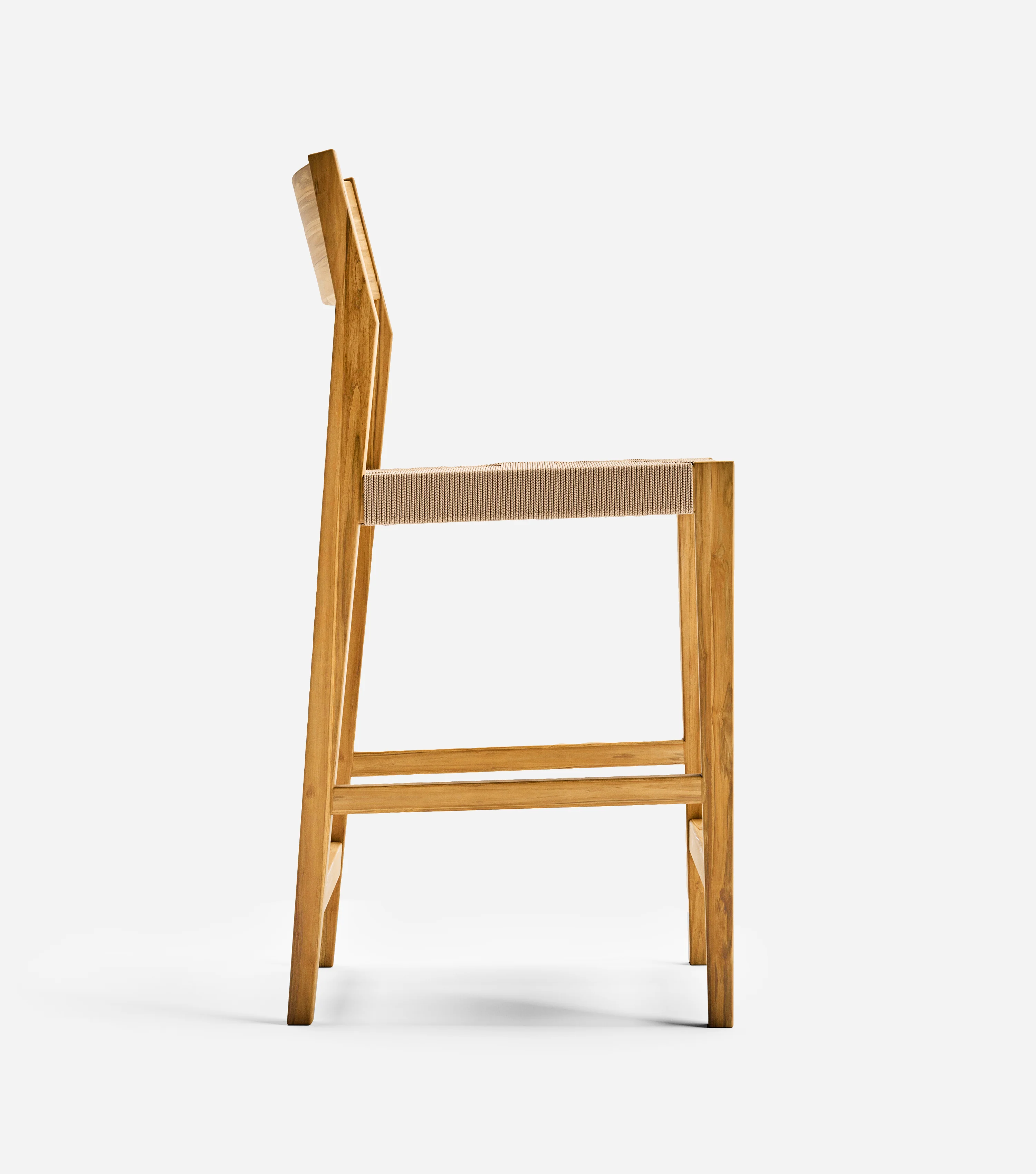 Calvero Barstool  | Khaki Cross Braided Cord - Image 3