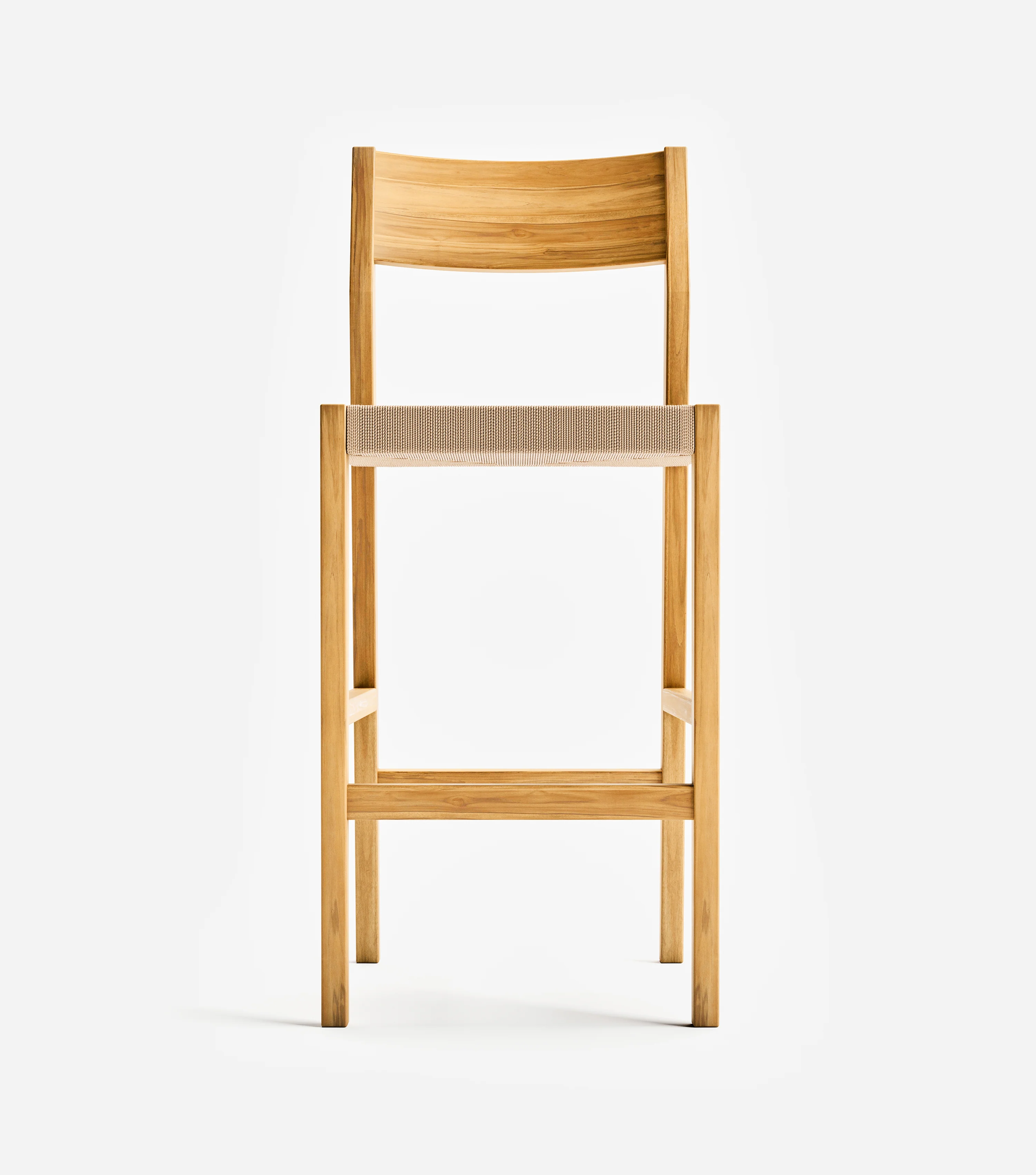 Calvero Barstool  | Khaki Cross Braided Cord - Image 6