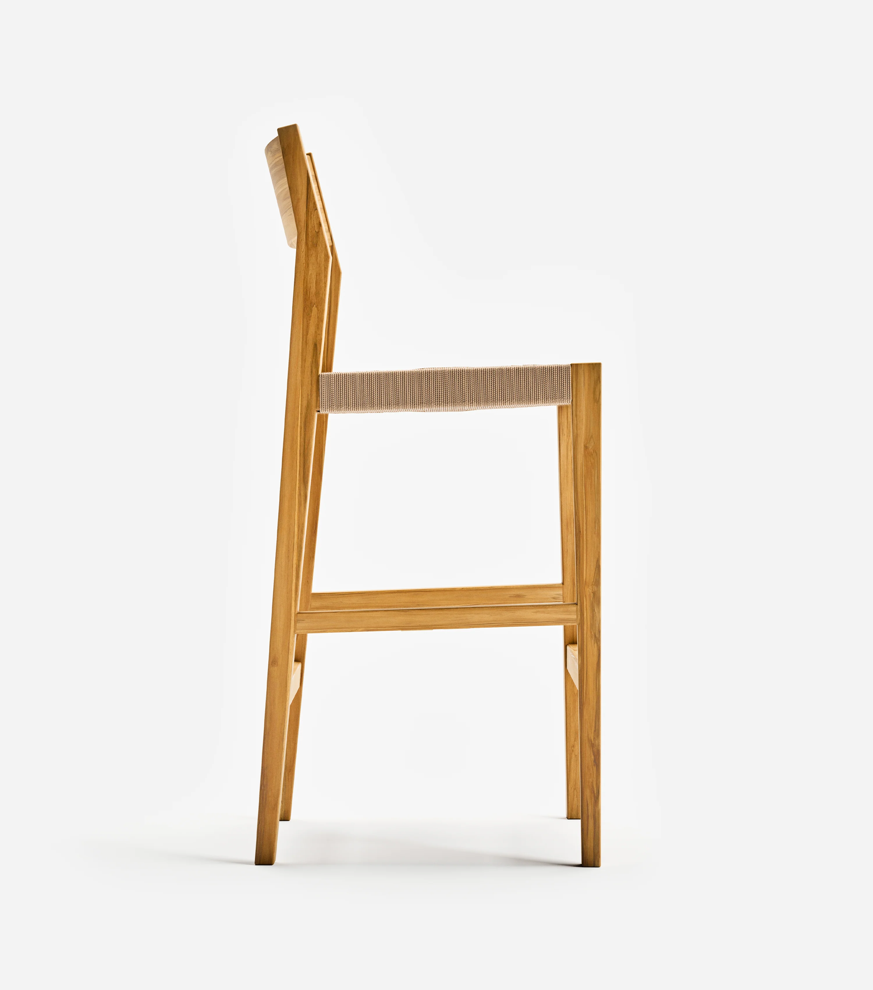 Calvero Barstool  | Khaki Cross Braided Cord - Image 9