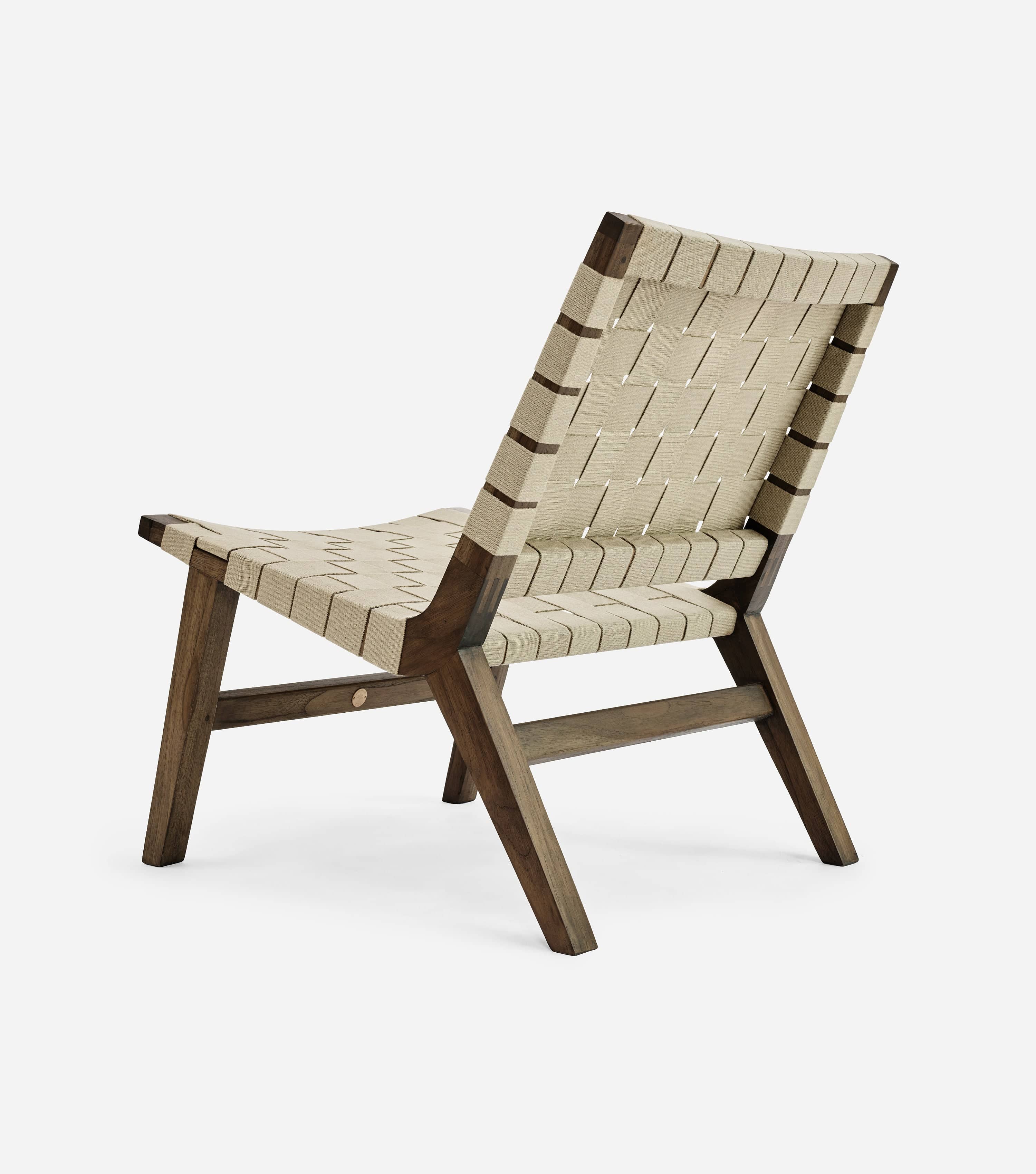 Casares Lounge Chair | Beige Strap 2" - Image 3