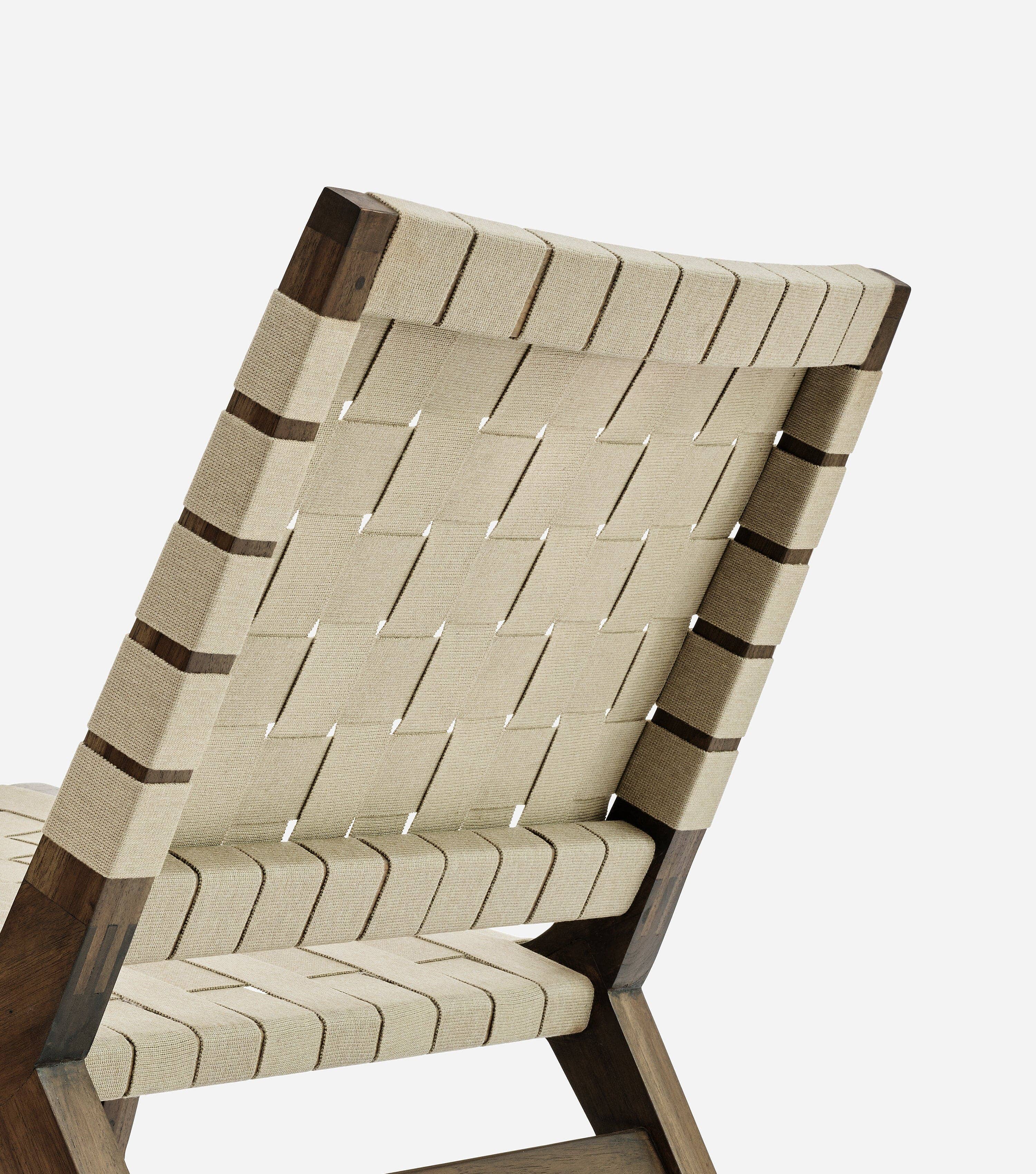Casares Lounge Chair | Beige Strap 2" - Image 4