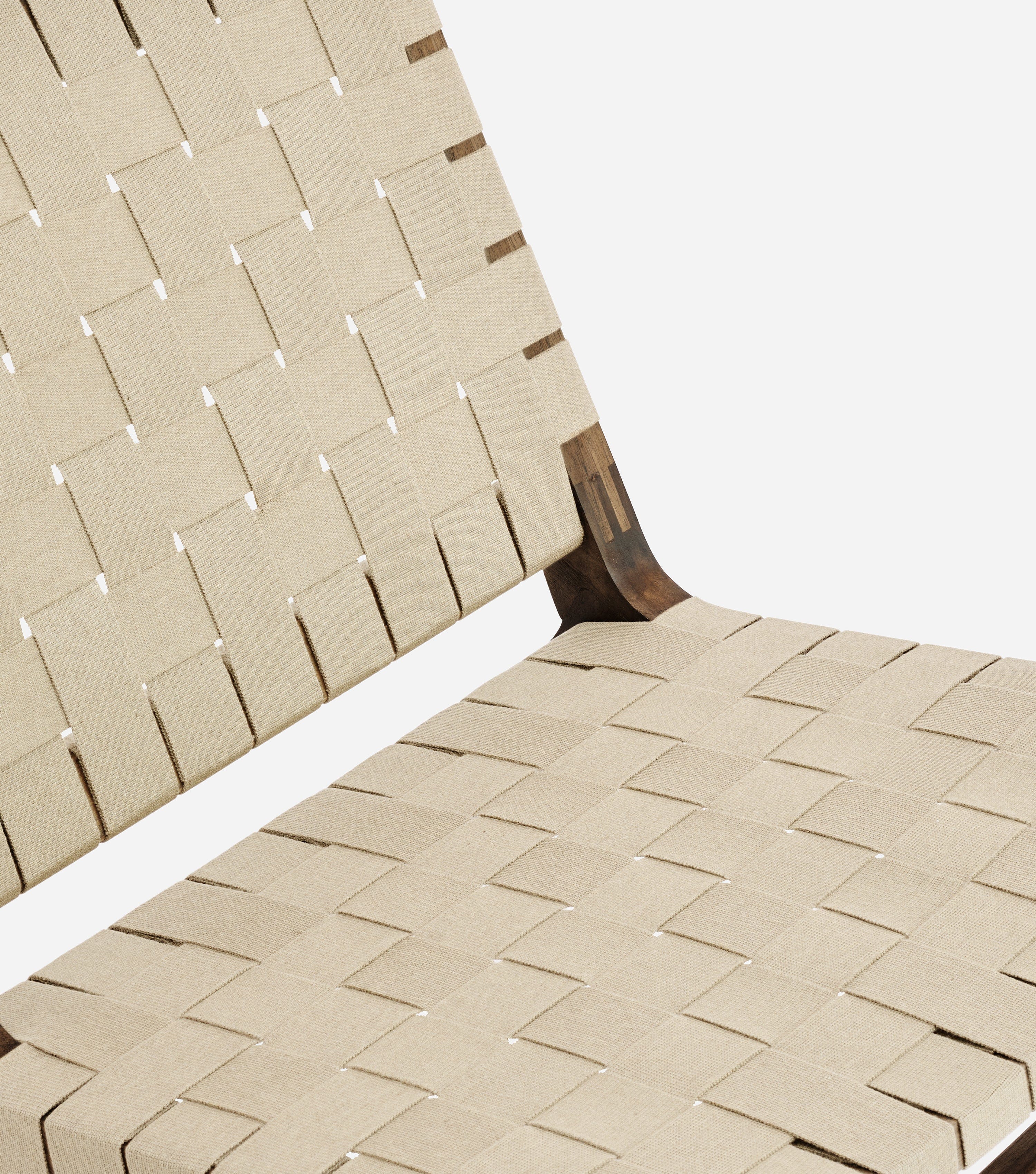 Casares Lounge Chair | Beige Strap 2" - Image 5