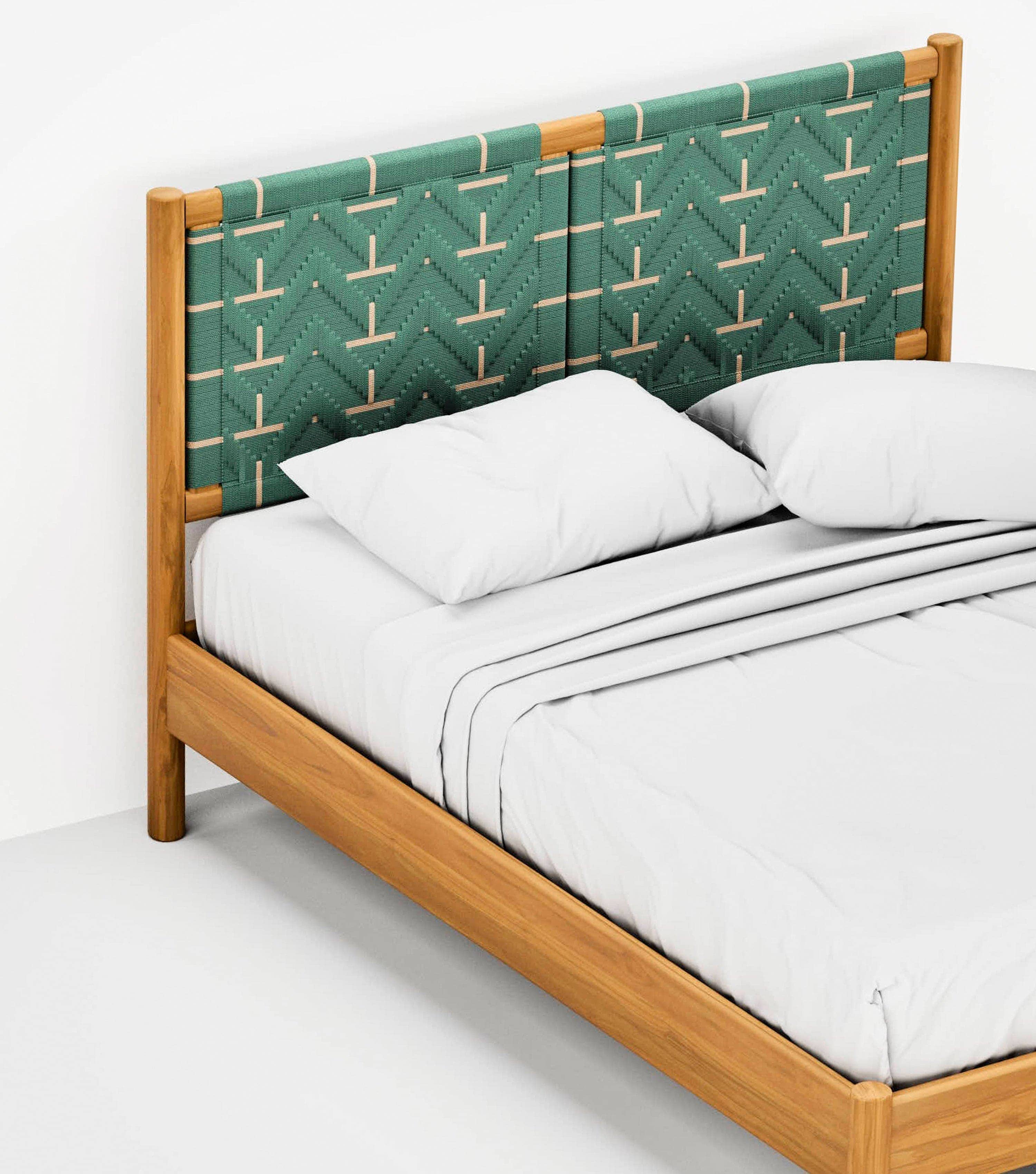 Catalina Bed | Sea Green Pattern - Image 3
