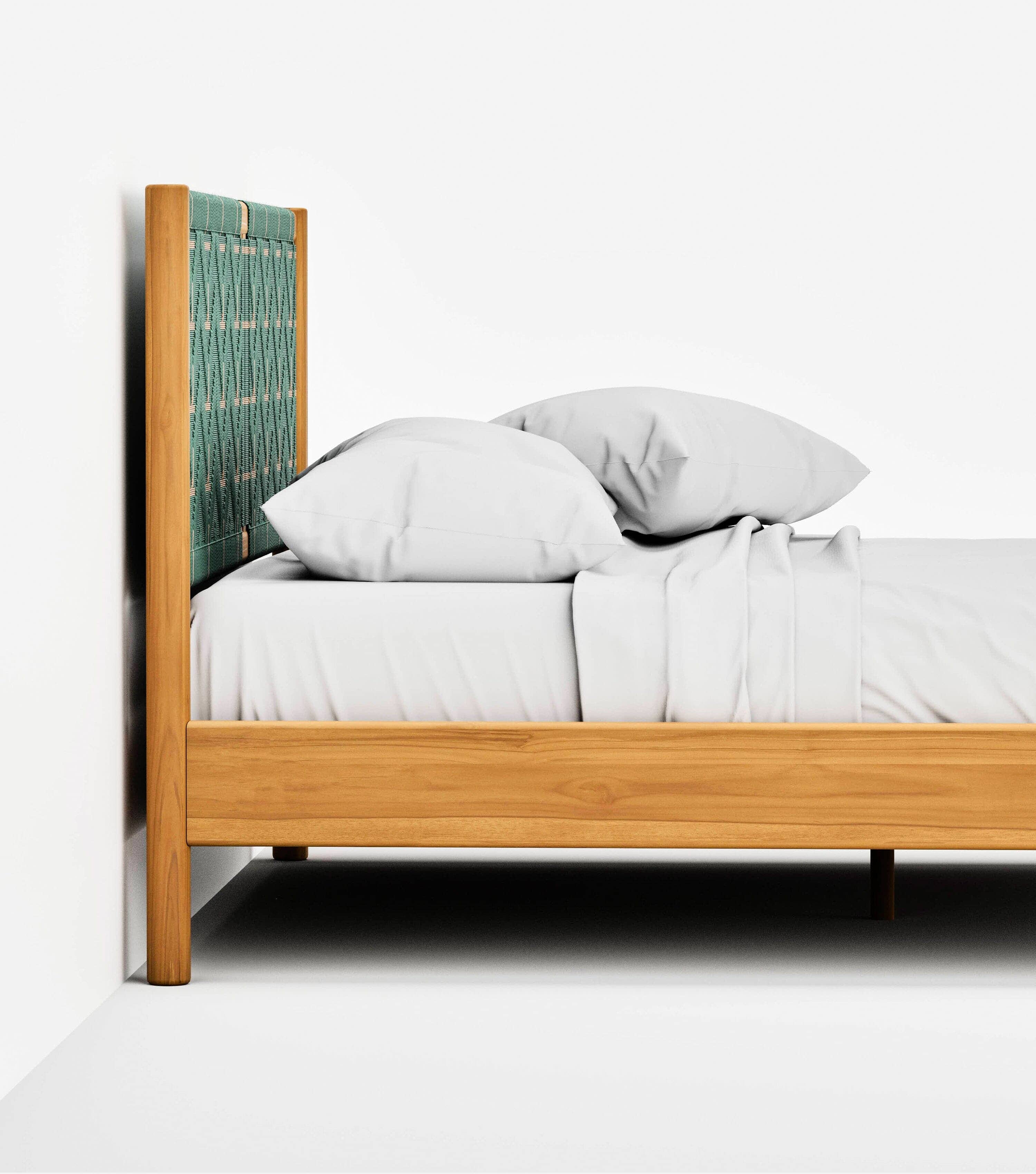 Catalina Bed | Sea Green Pattern - Image 5