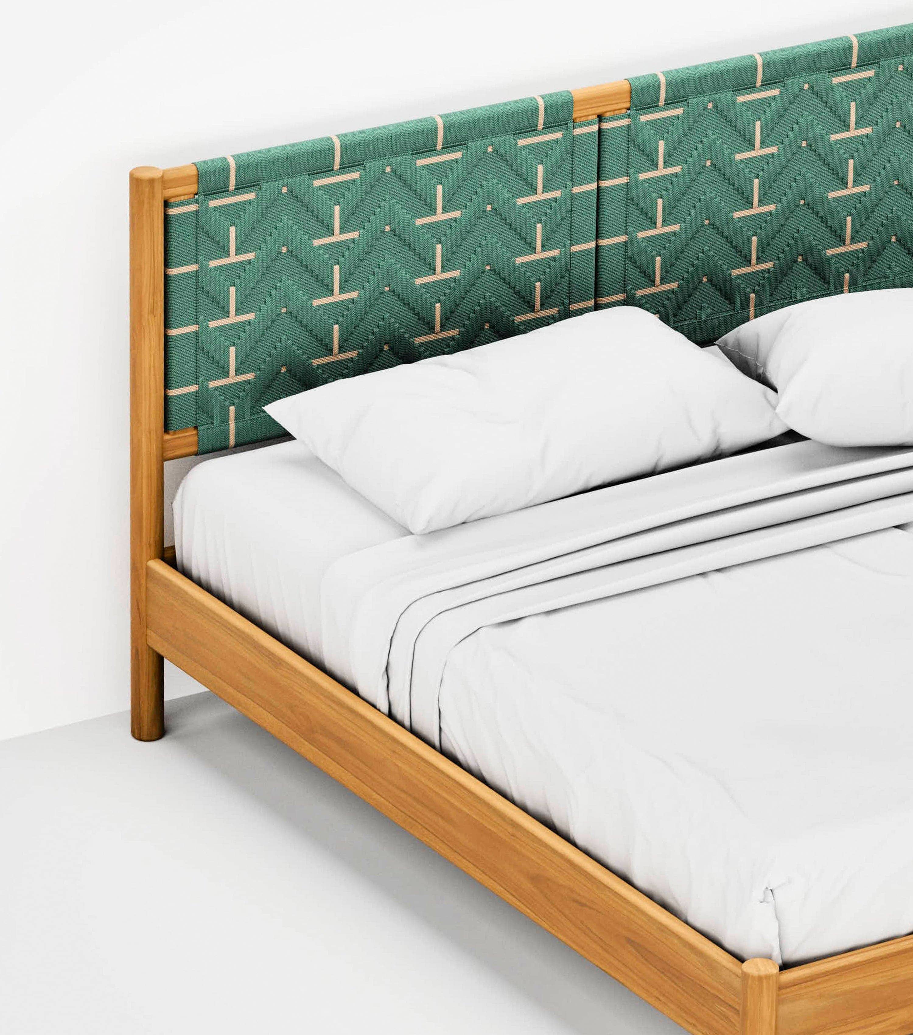 Catalina Bed | Sea Green Pattern - Image 6