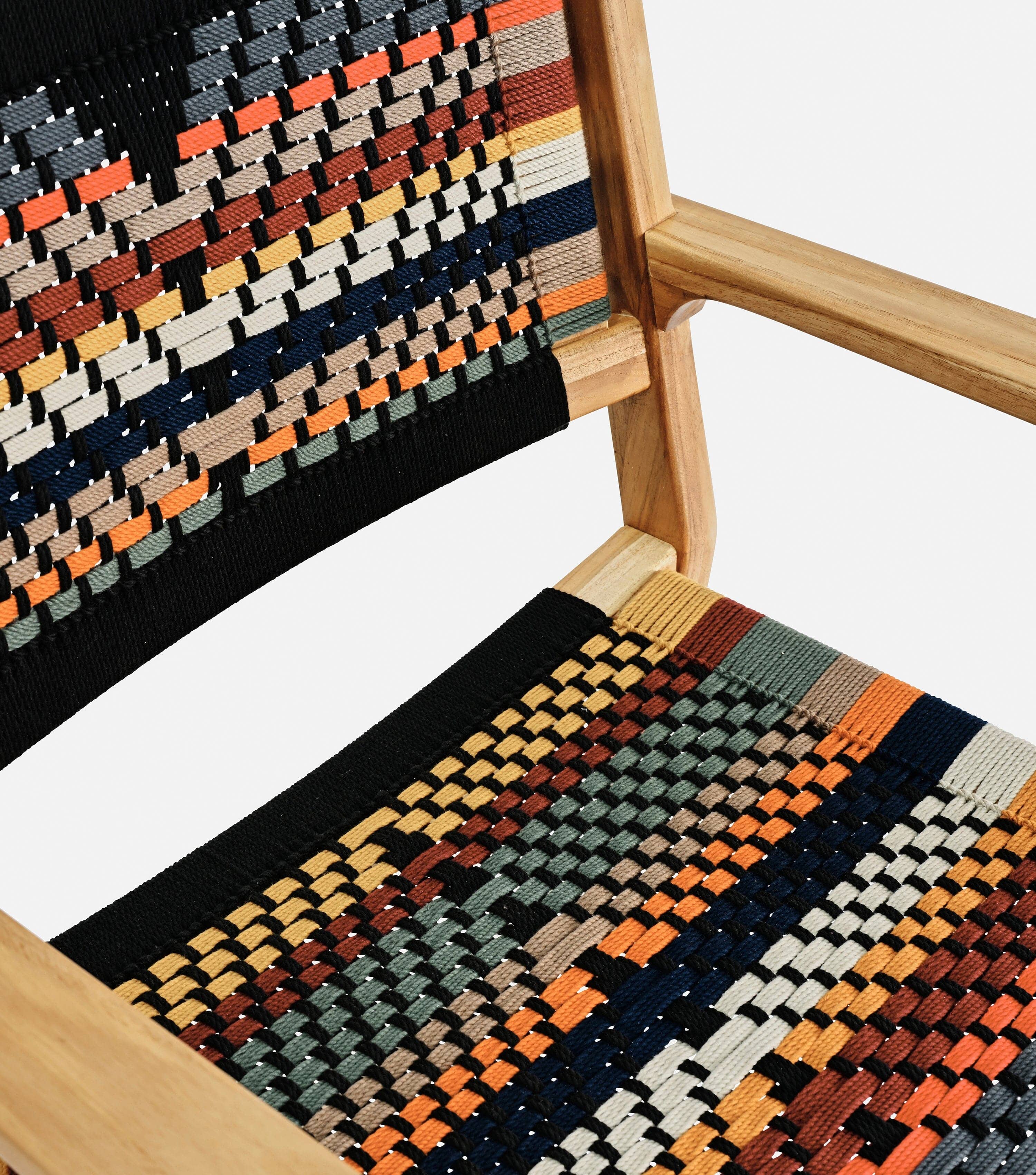 Chontales Dining Chair w/ Armrests | San Geronimo Pattern - Image 3