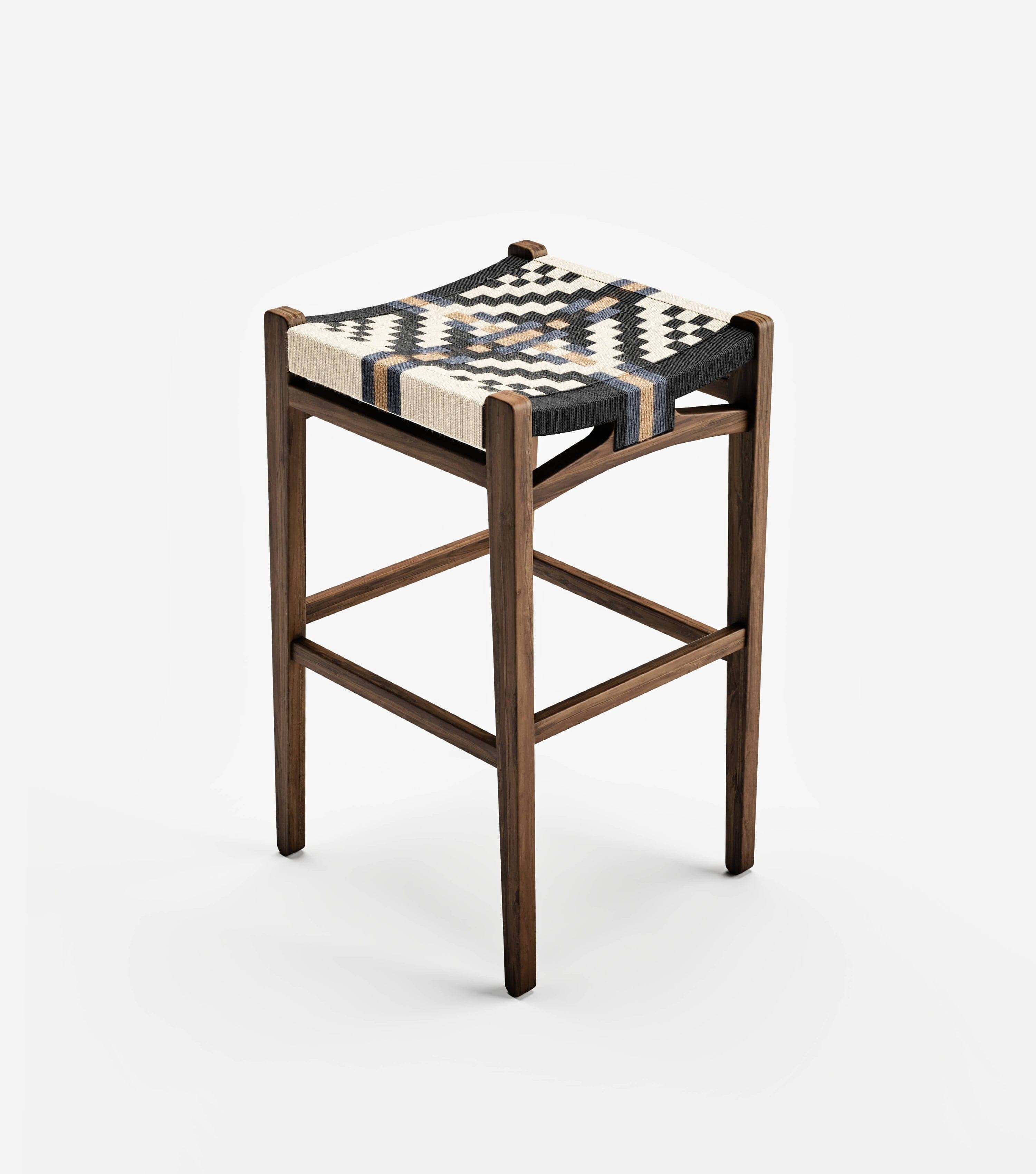 Chontales Backless Barstool | Colonial - Image 8