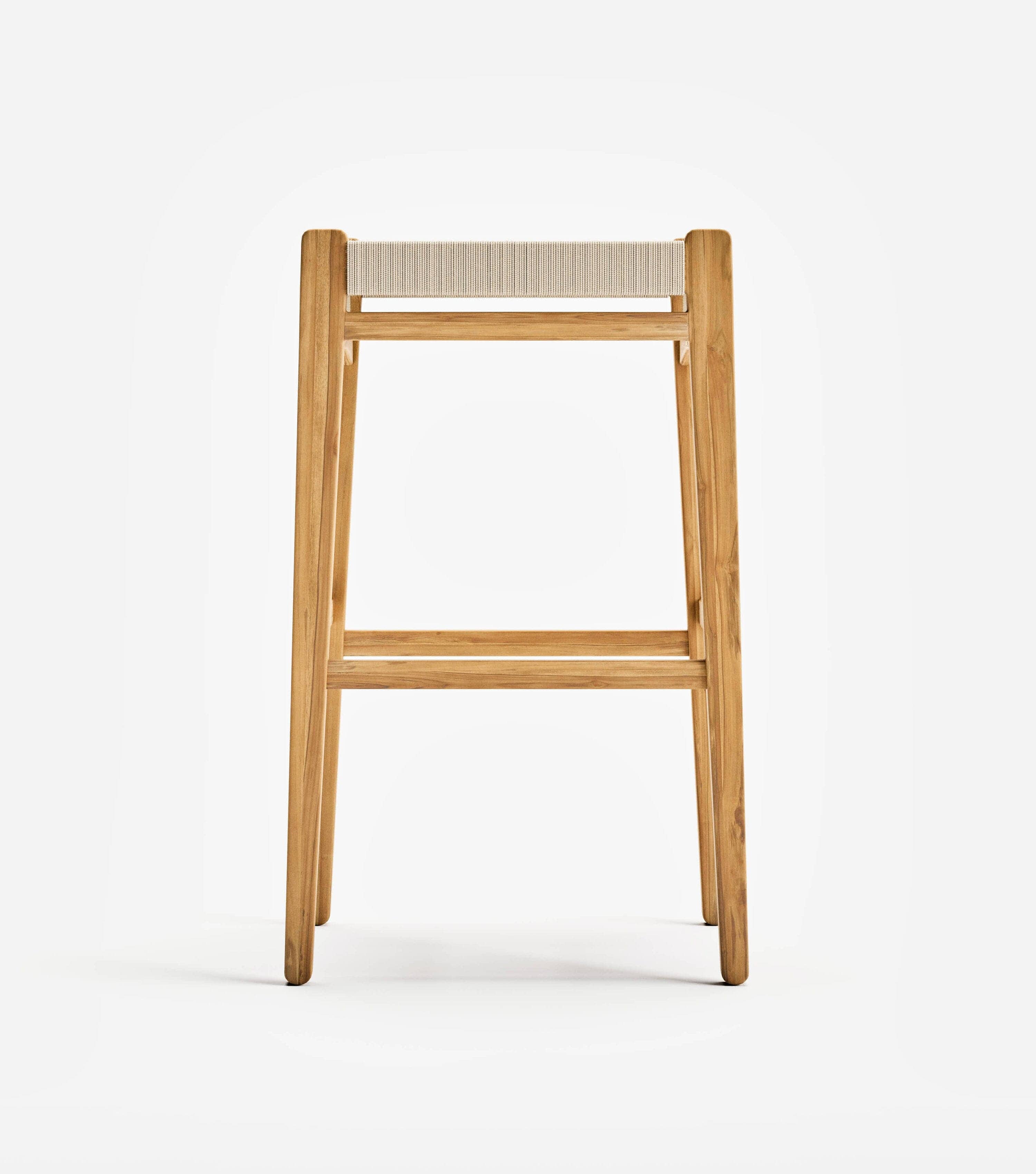 Chontales Backless Barstool | Naturaline V Braided Cord - Image 7