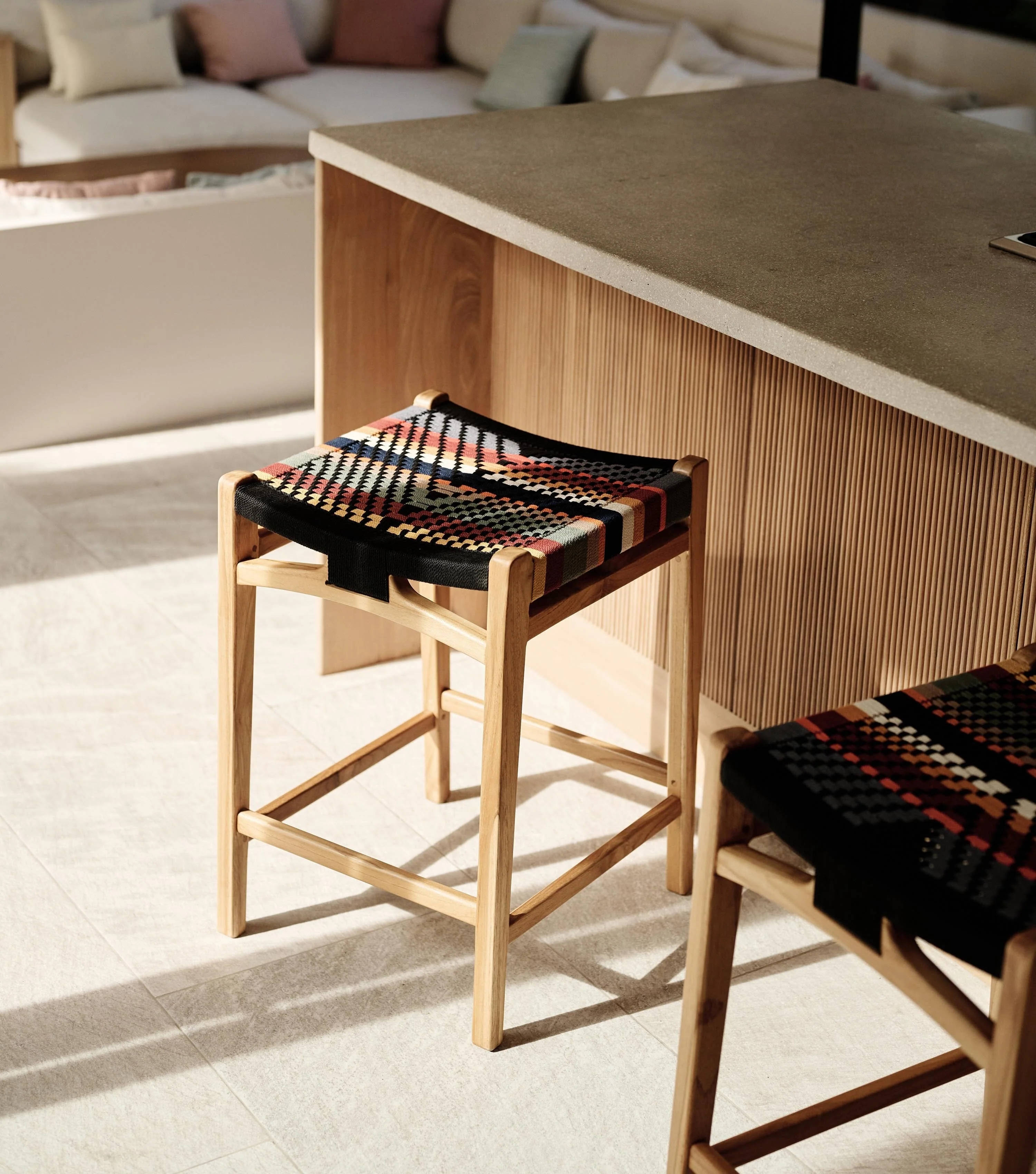 Chontales Backless Barstool | San Geronimo - Image 4