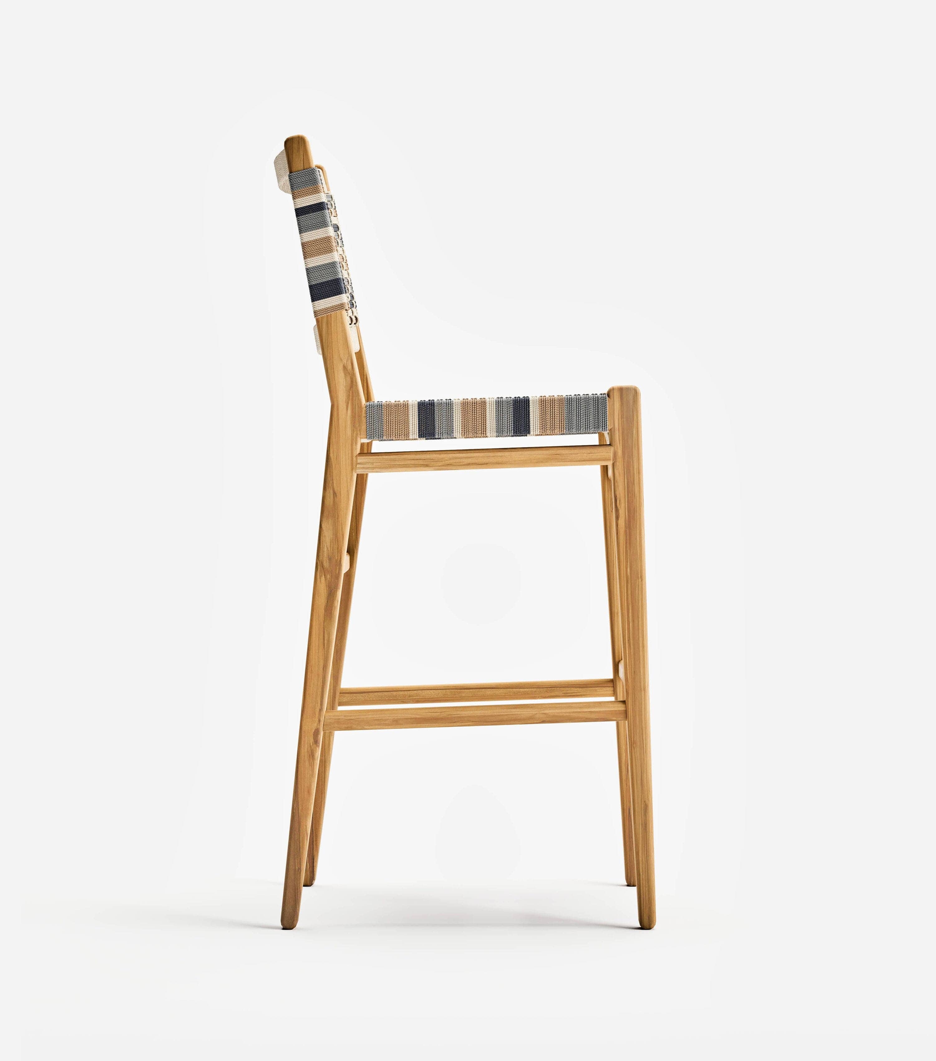 Chontales Barstool with Backrest | Serena Pattern - Image 7