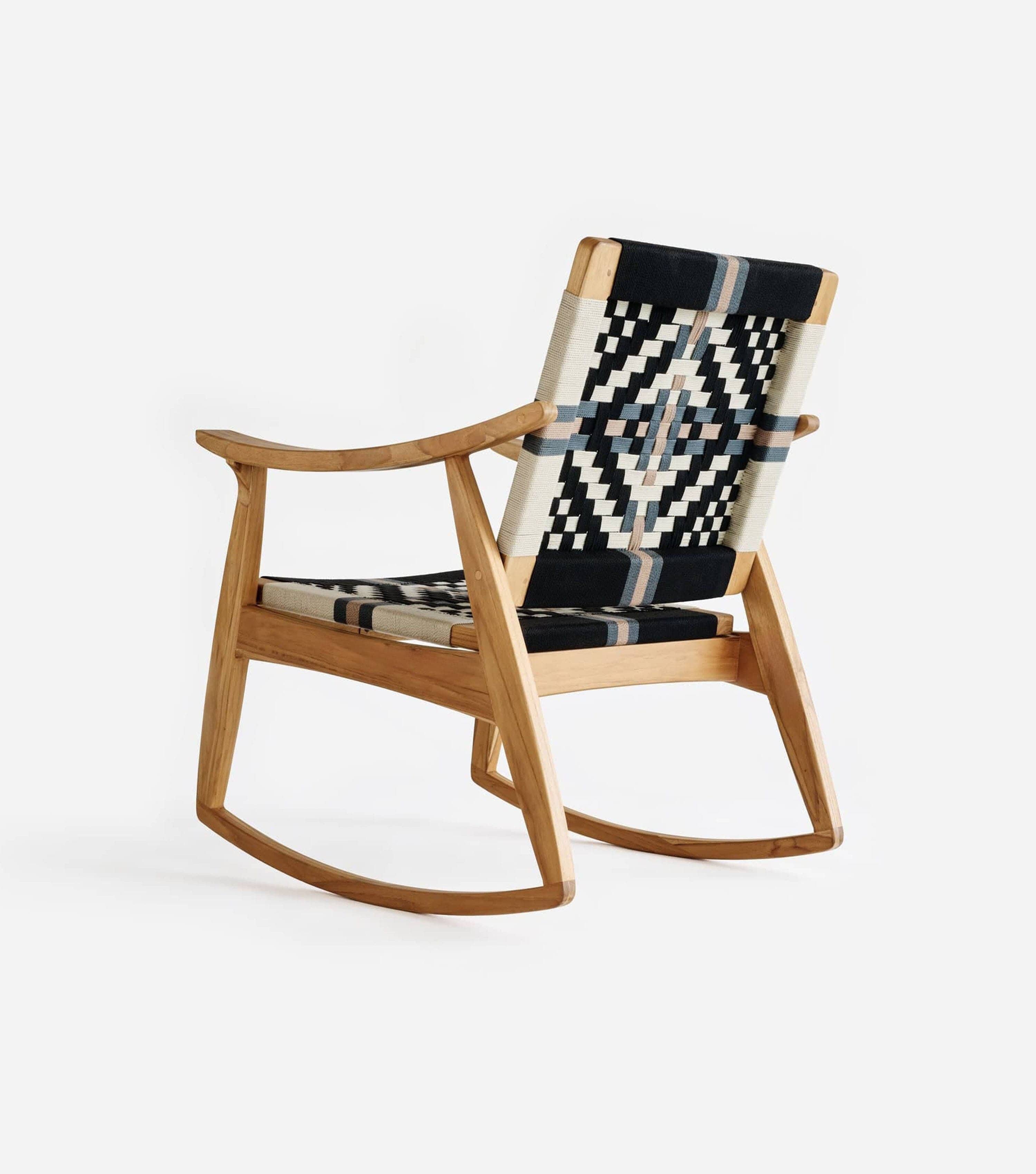 Izapa Rocking Chair | Colonial Pattern - Image 4