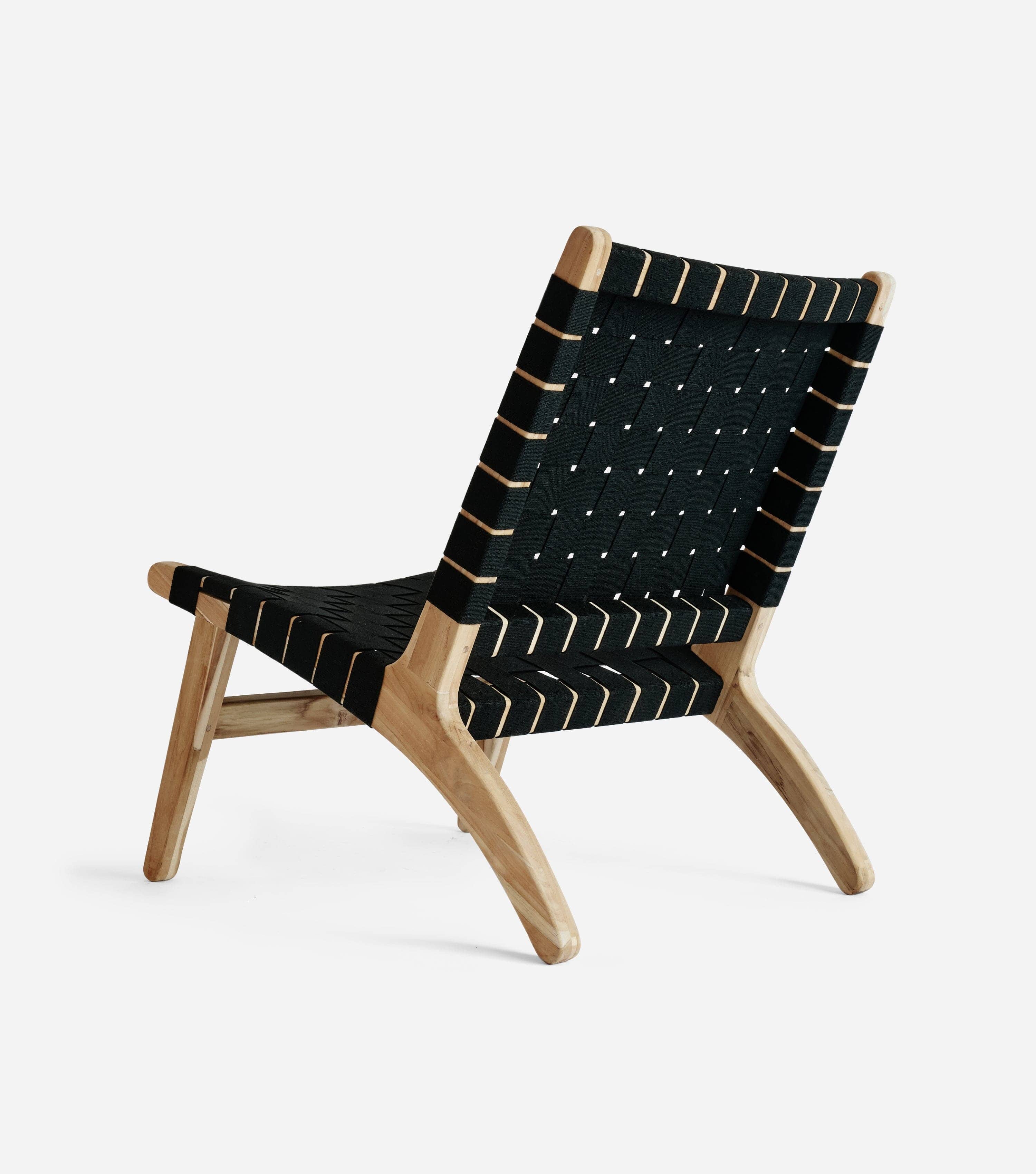 Masaya Outdoor Lounge Chair | 2" Black Straps - Image 13