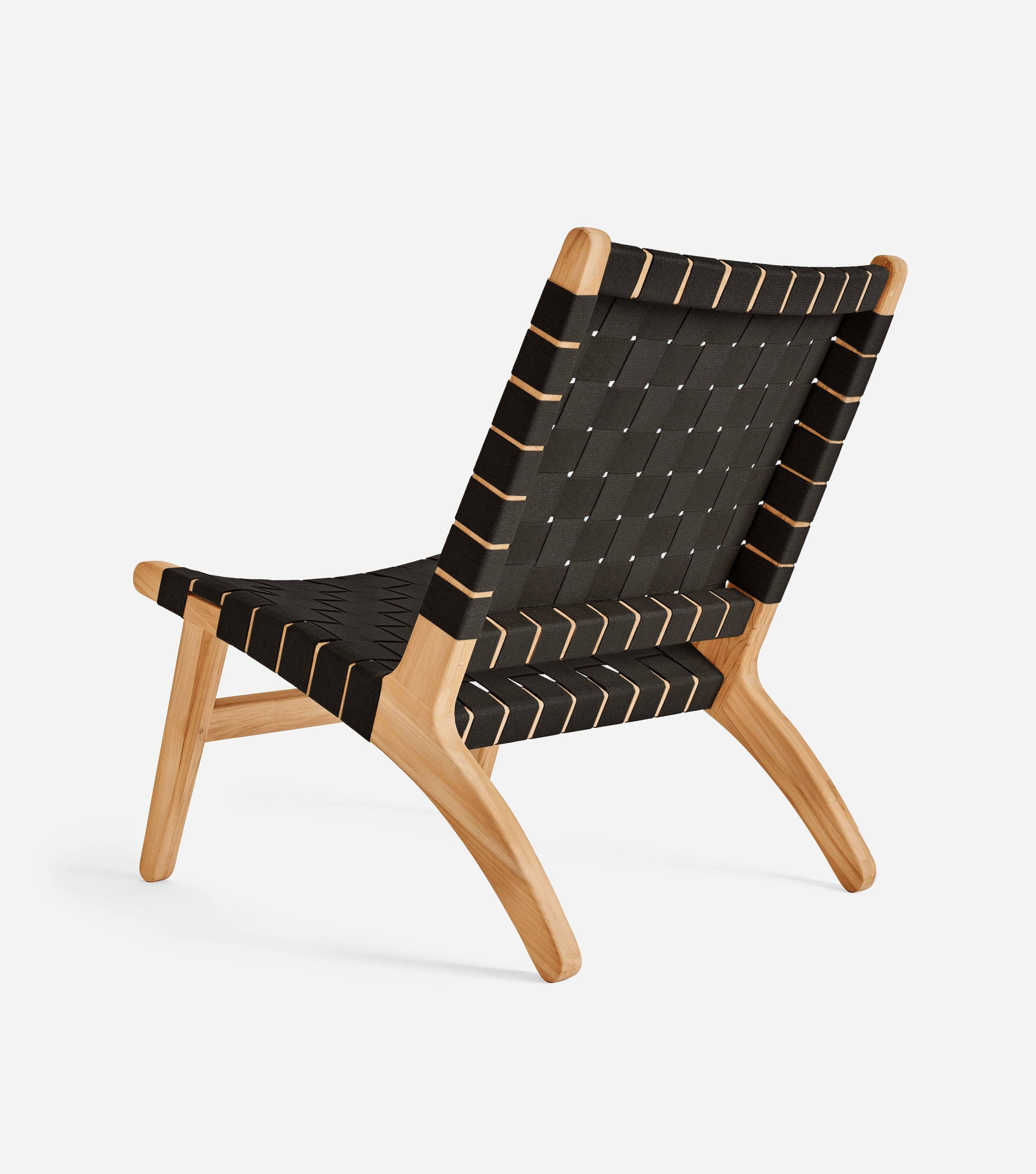 Masaya Outdoor Lounge Chair | 2" Black Straps - Image 8