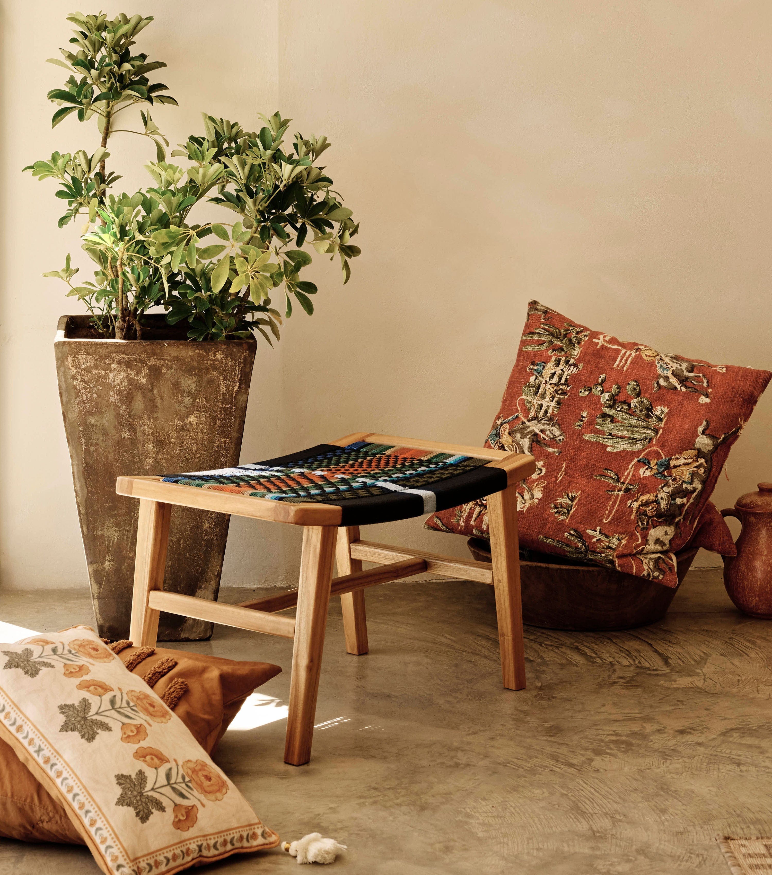 Masaya Ottoman | Mot Mot Pattern - Image 16