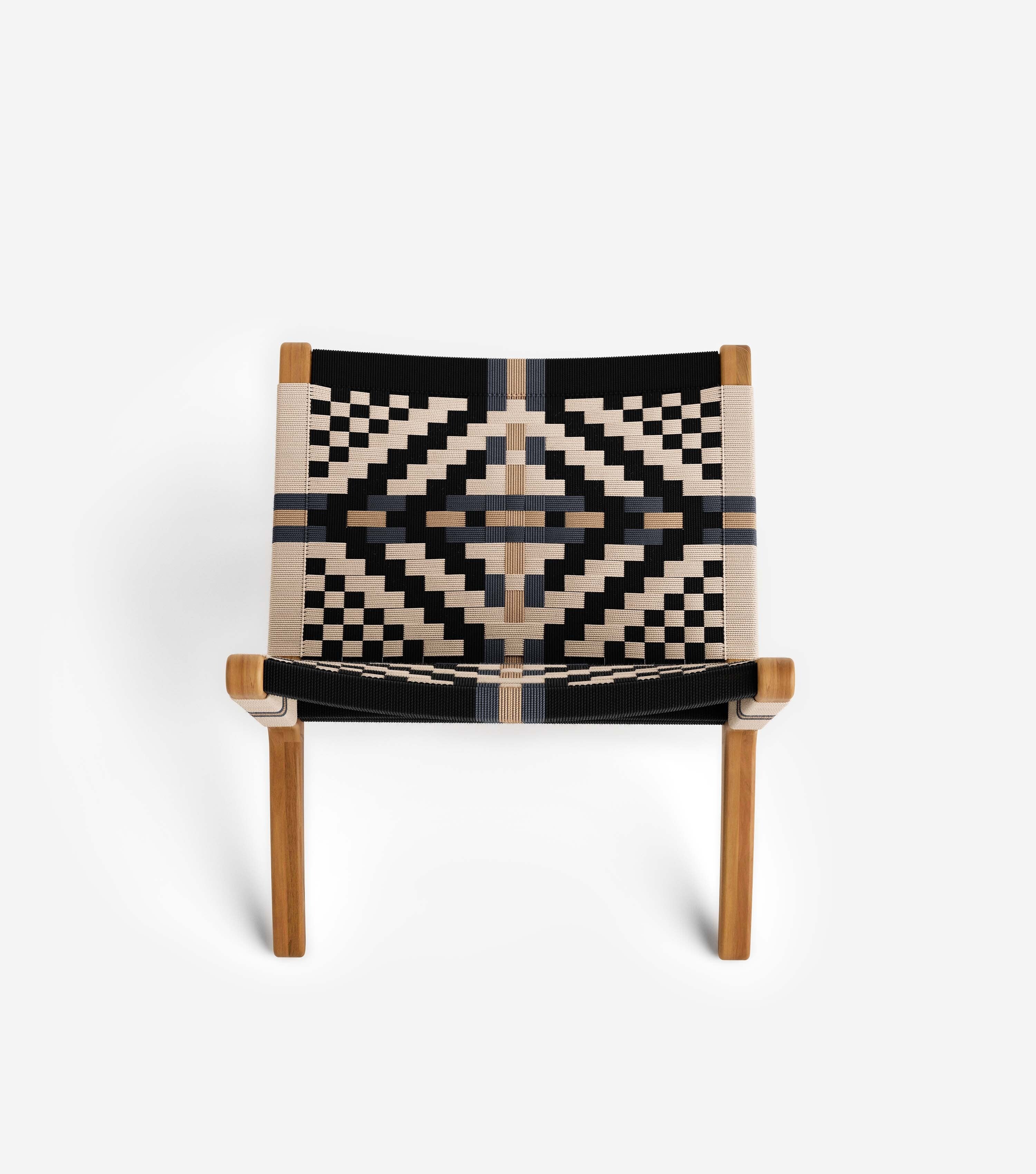 Masaya Outdoor Lounge Chair | Colonial Pattern - Image 6