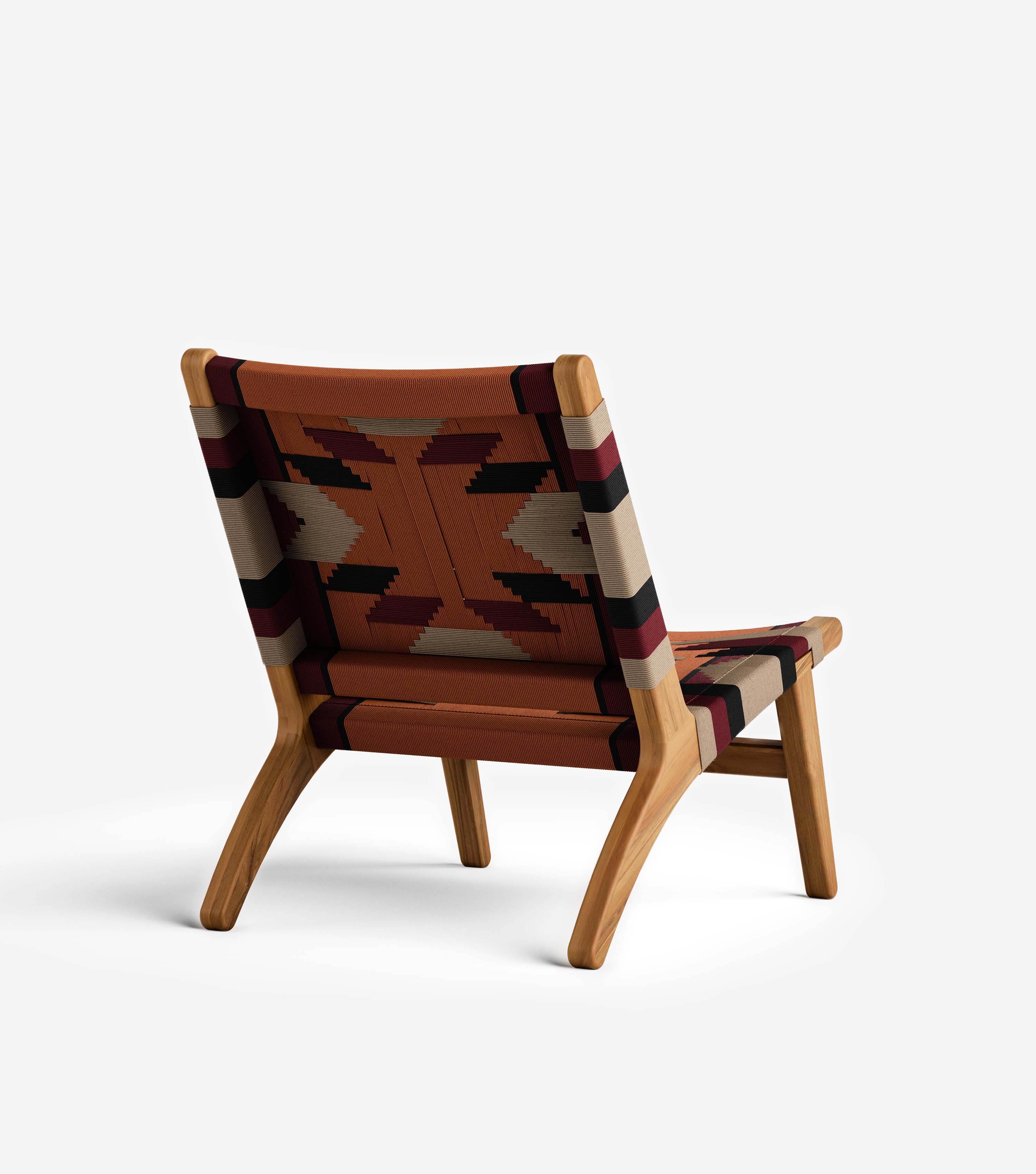 Masaya Outdoor Lounge Chair | Mojave Pattern - Image 4