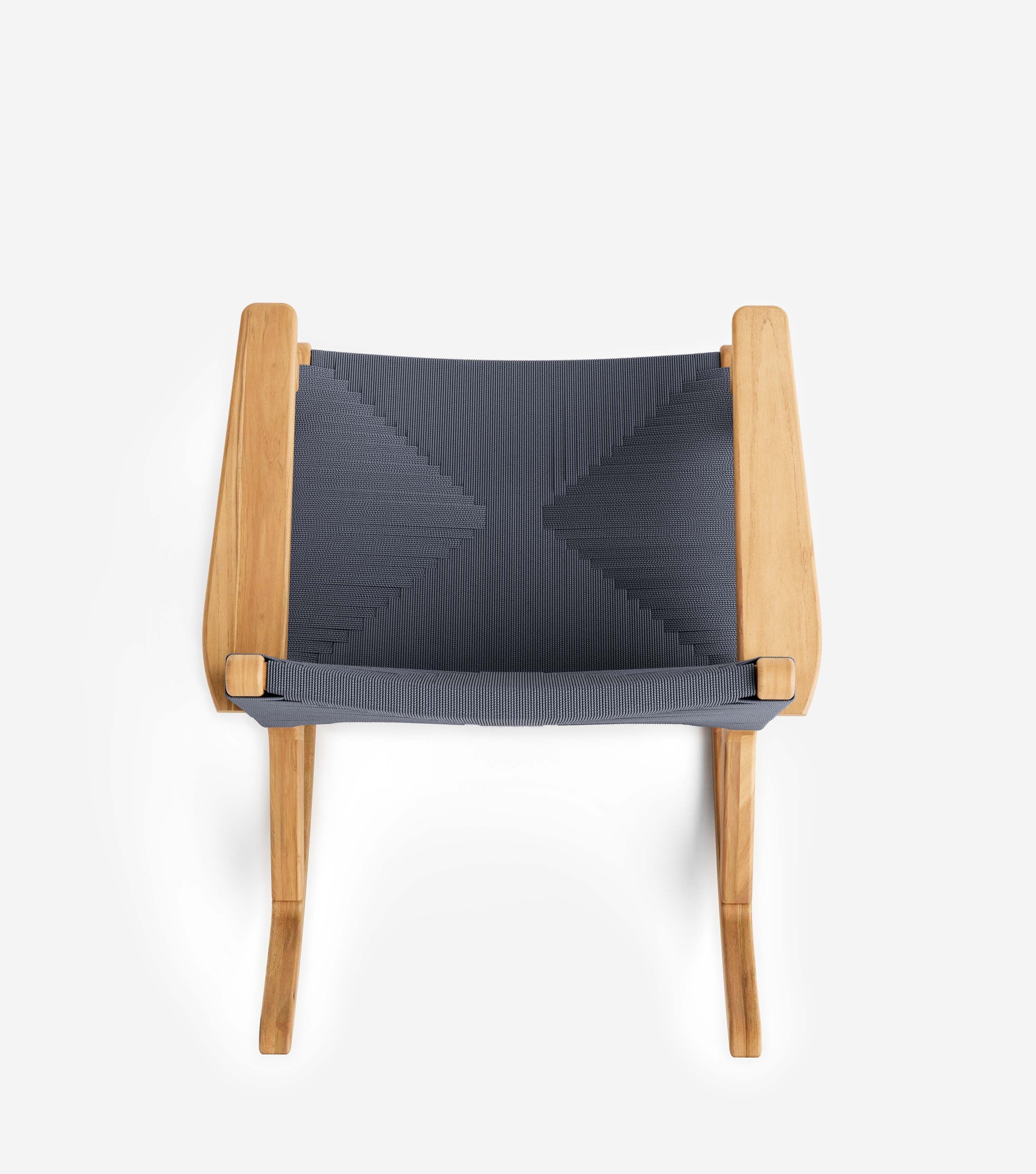 Masaya Rocking Chair | Charcoal Cross Braided Cord - Image 6