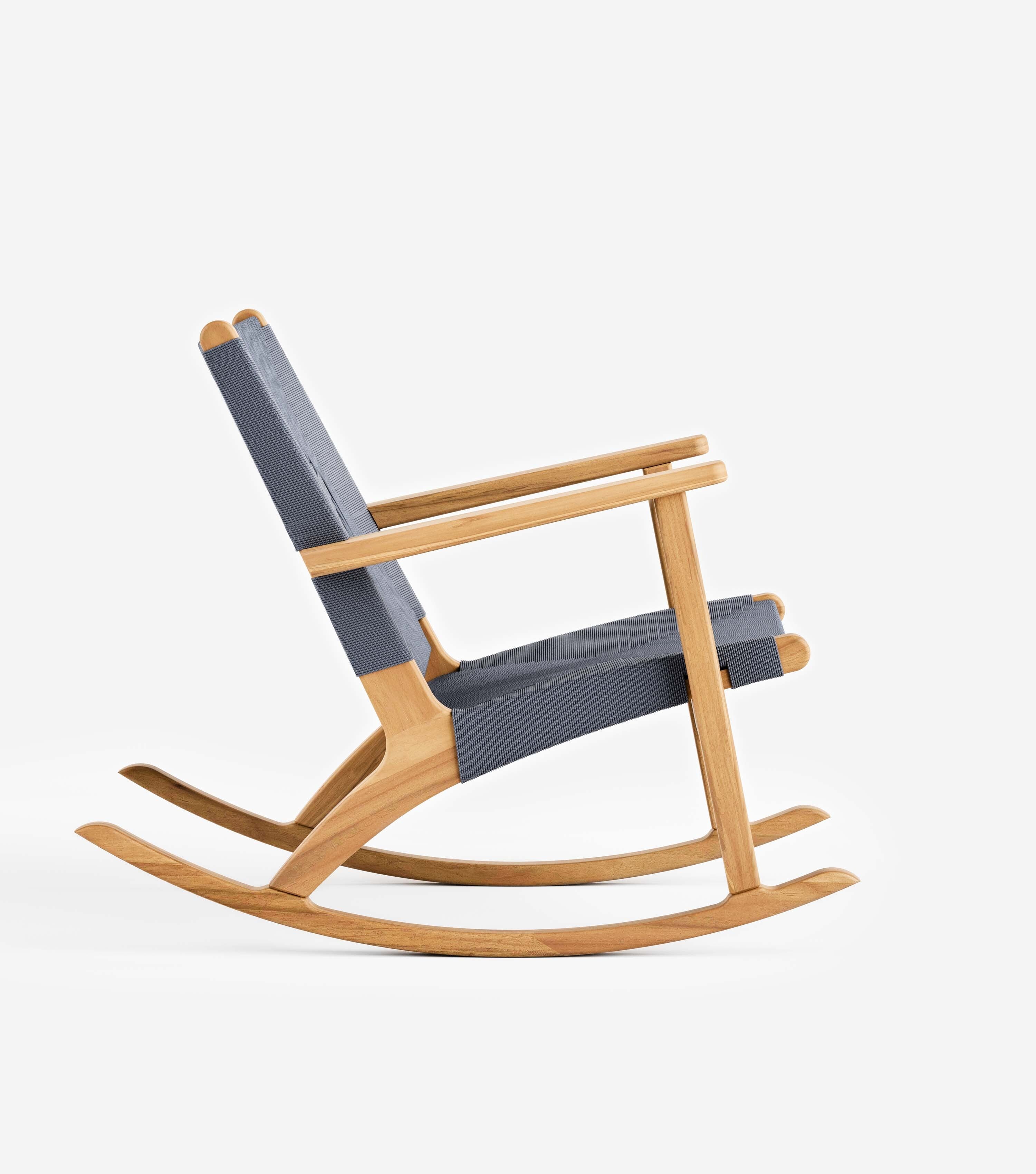 Masaya Rocking Chair | Charcoal Cross Braided Cord - Image 7