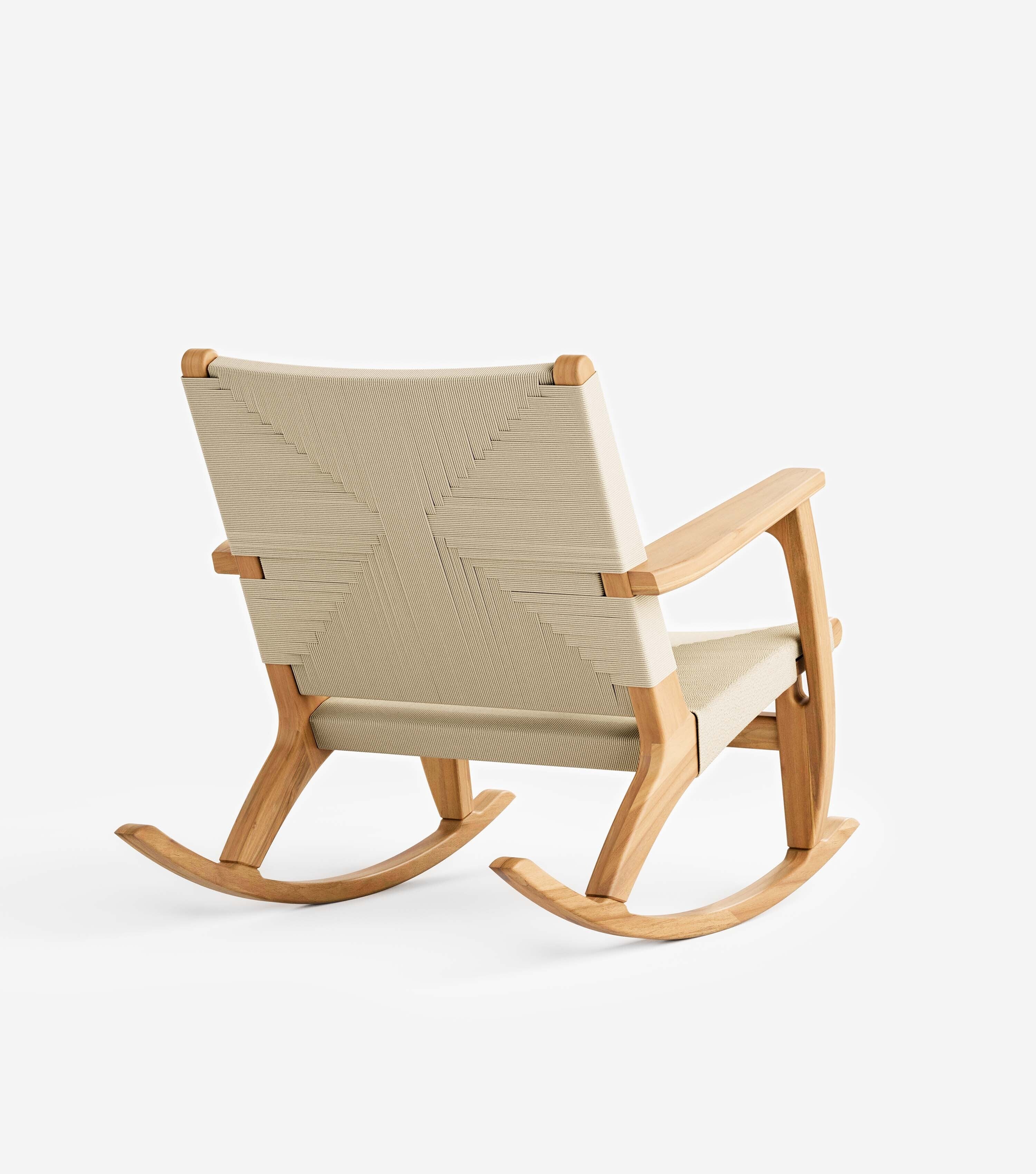 Masaya Rocking Chair | Naturaline Cross Braided Cord - Image 8