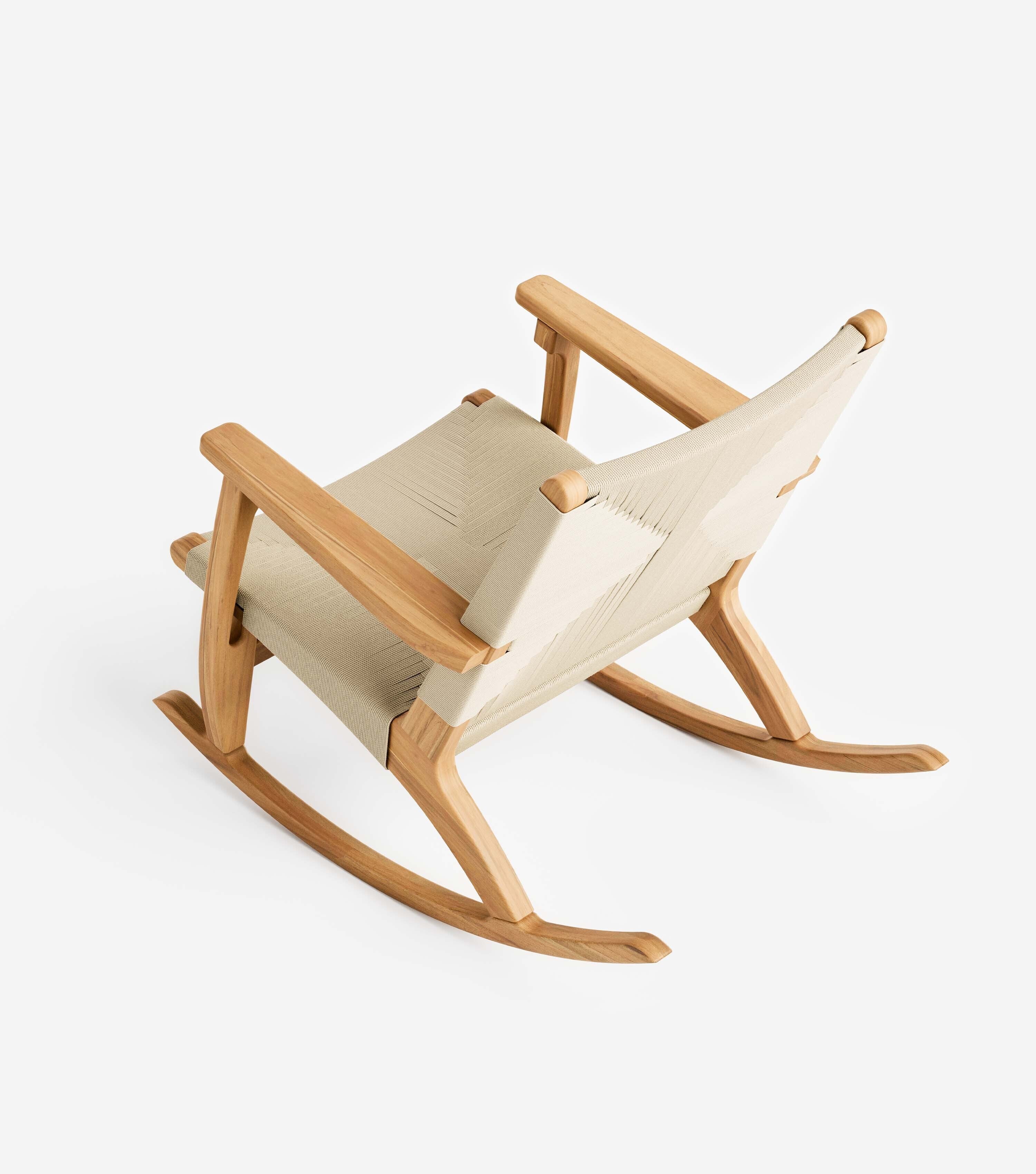 Masaya Rocking Chair | Naturaline Cross Braided Cord - Image 9