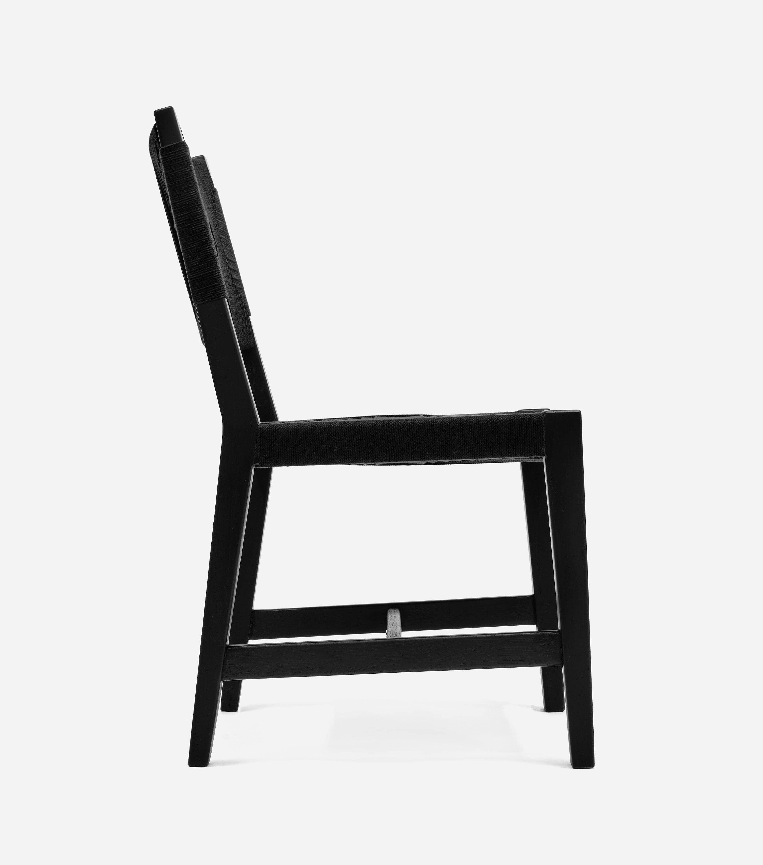 Monimbo Dining Chair | Black Cross Braided Cord - Image 4