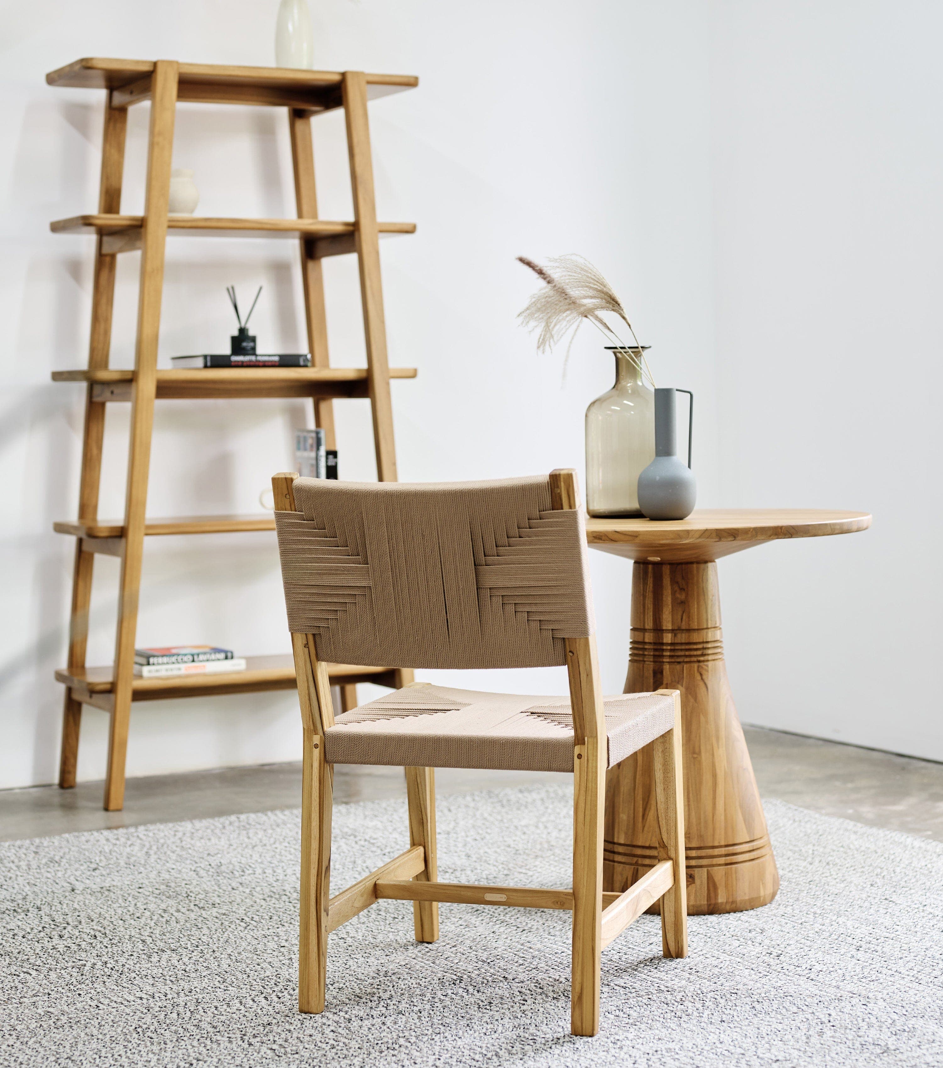 Monimbo Dining Chair | Khaki Cross Braided Cord - Image 3