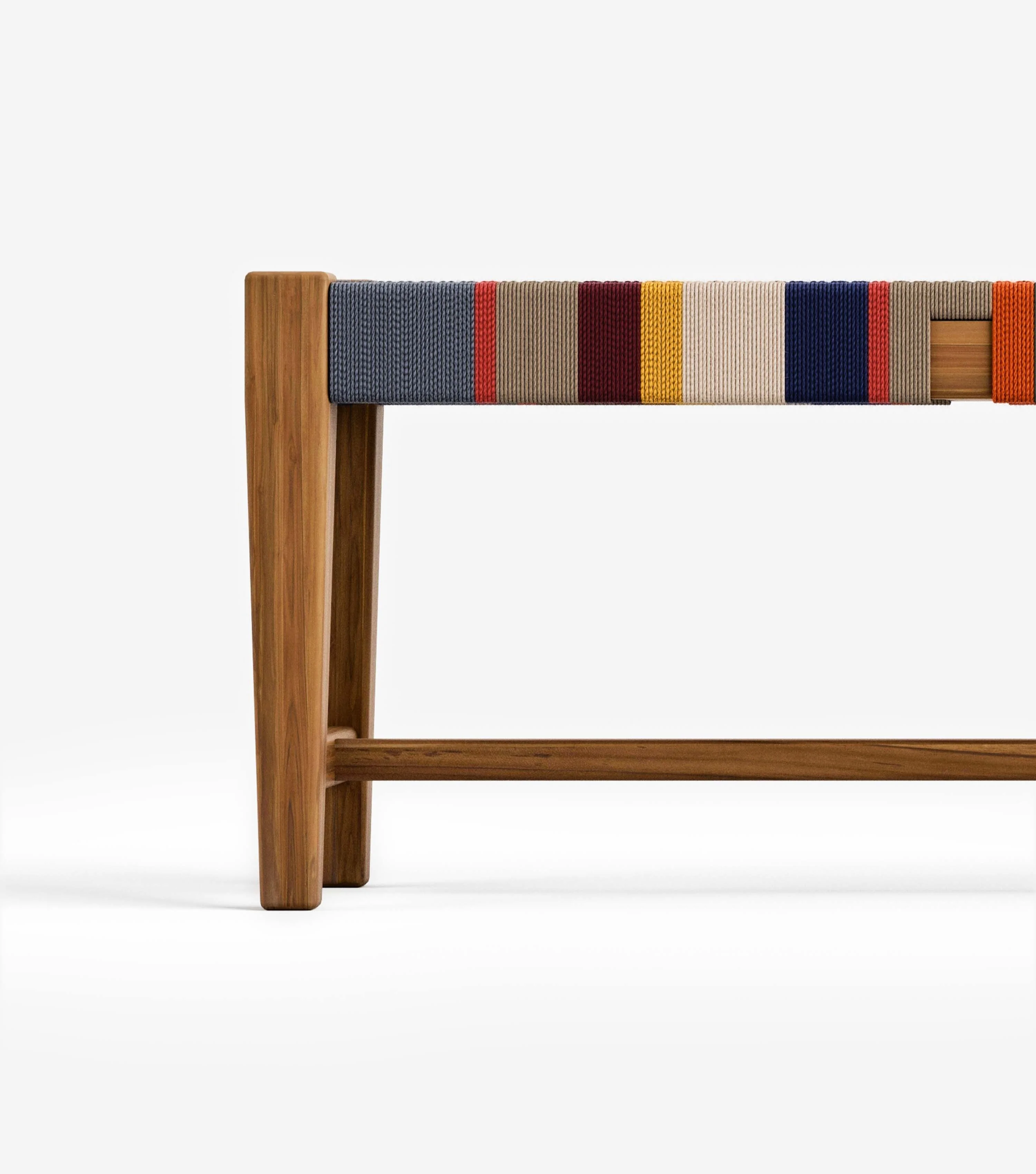 Santa Cruz Outdoor Bench | San Geronimo Pattern - Image 4