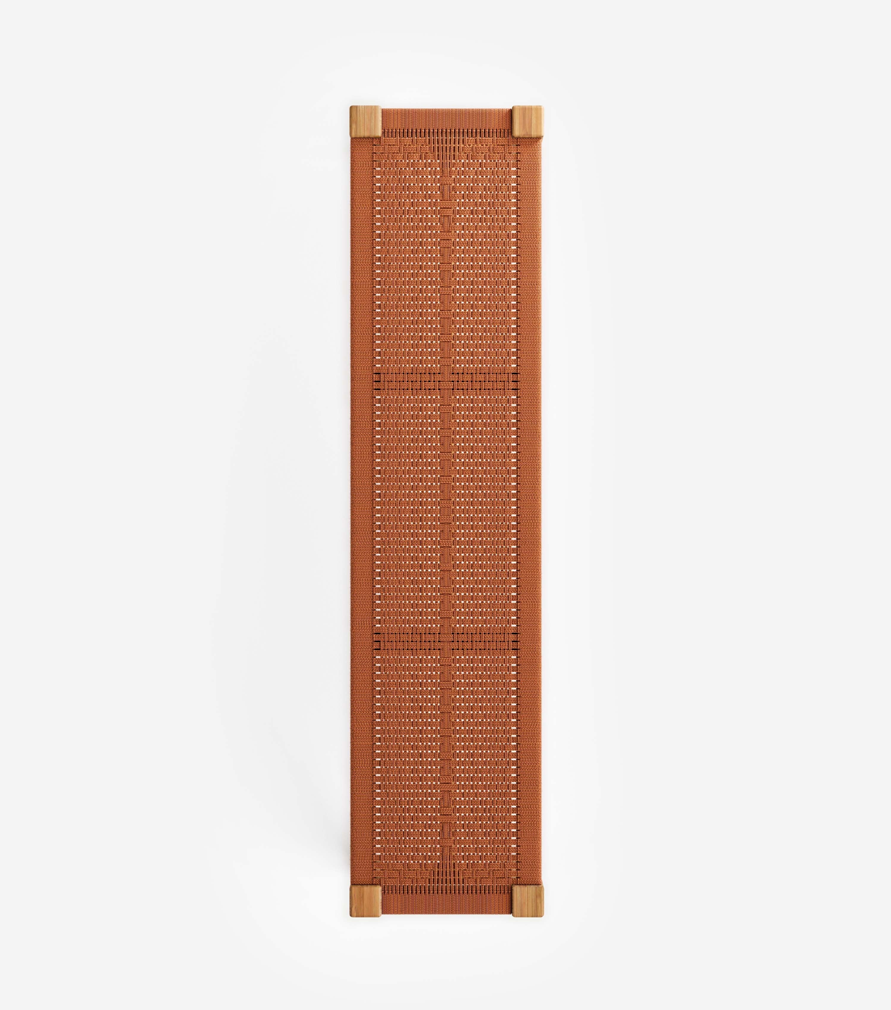 Santa Cruz Outdoor Bench | Rust V Braided Cord - Image 3